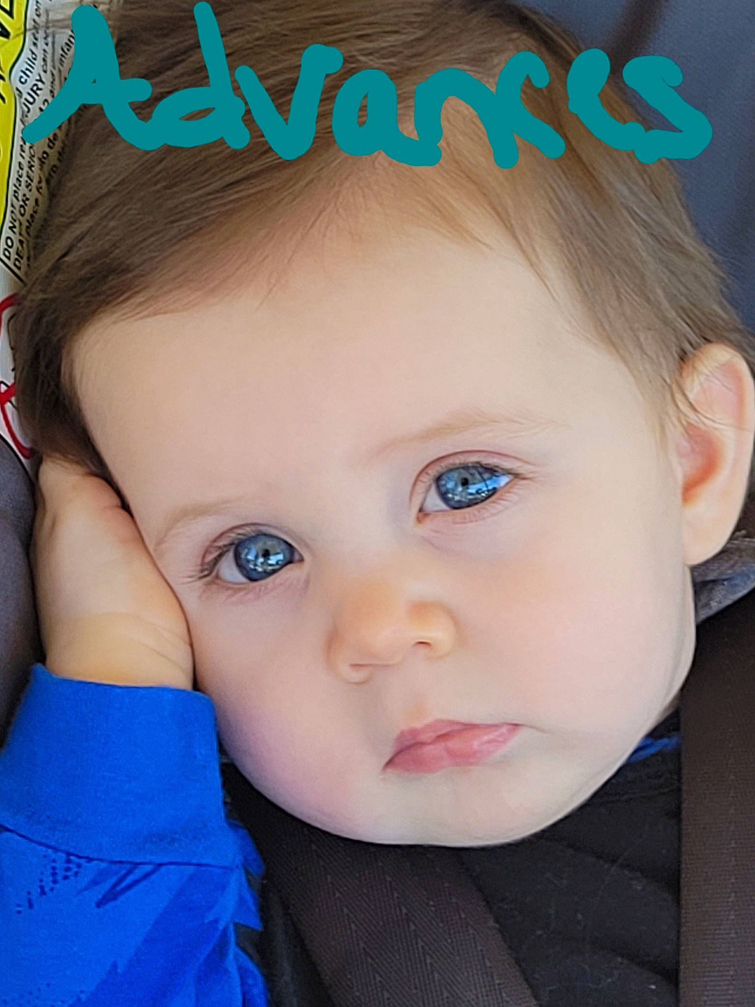 Colson joined the competition — help win amazing prizes! baby_toddler_clothing, blue, cheek, chin, cool, ear, eye, eyebrow, eyelash, forehead, gesture, hair, hairstyle, happy, iris, lip, neck, nose, person, skin