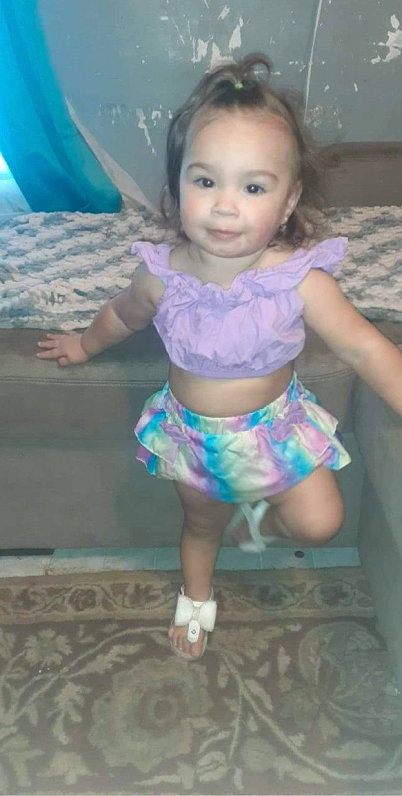 Meylanie joined the competition — help win amazing prizes! baby_toddler_clothing, cheek, chest, eye, face, finger, footwear, fun, hair, hand, head, iris, joint, leg, mouth, person, pink, purple, skin, thigh