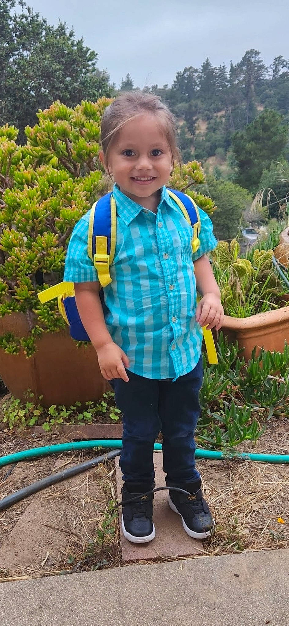 Maximiliano joined the competition — help win amazing prizes! agriculture, child, denim, electric_blue, fun, grass, happy, joy, landscape, leaf, leisure, pattern, people_in_nature, person, plant, sleeve, smile, soil, t_shirt, toddler