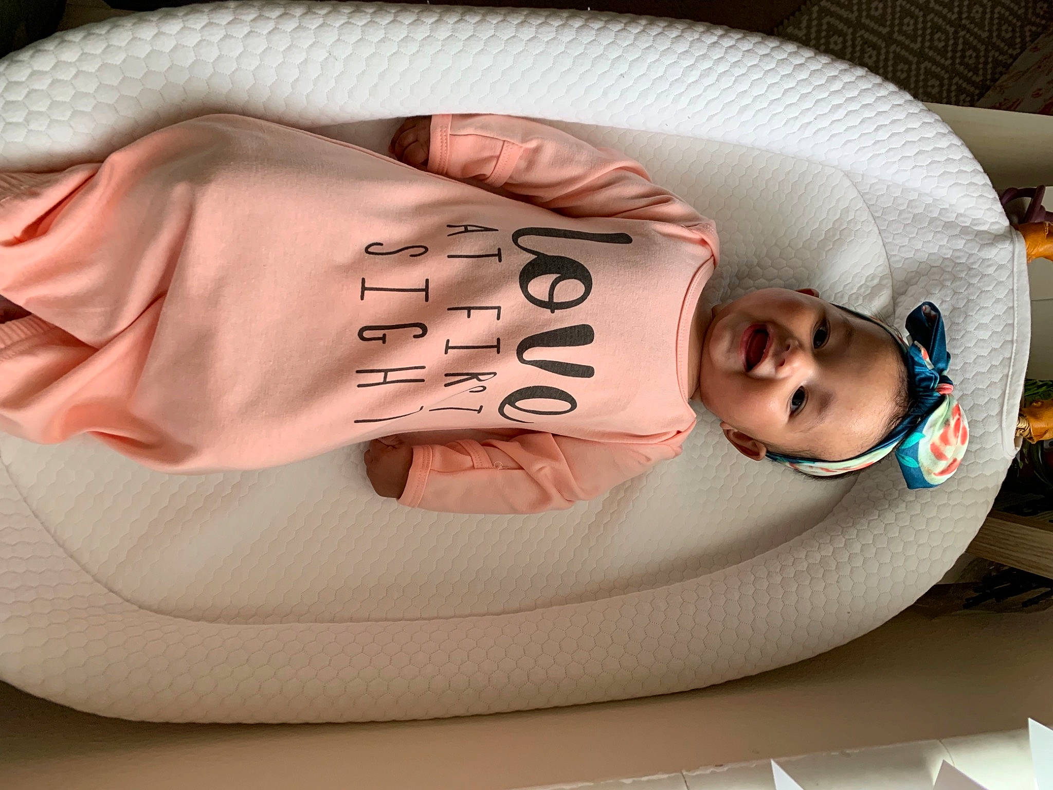 Emree joined the competition — help win amazing prizes! baby_products, baby_sleeping, baby_toddler_clothing, carmine, child, comfort, design, font, human_leg, linens, outdoor_shoe, pattern, person, pink, product, sleeve, sportswear, t_shirt, textile, thigh