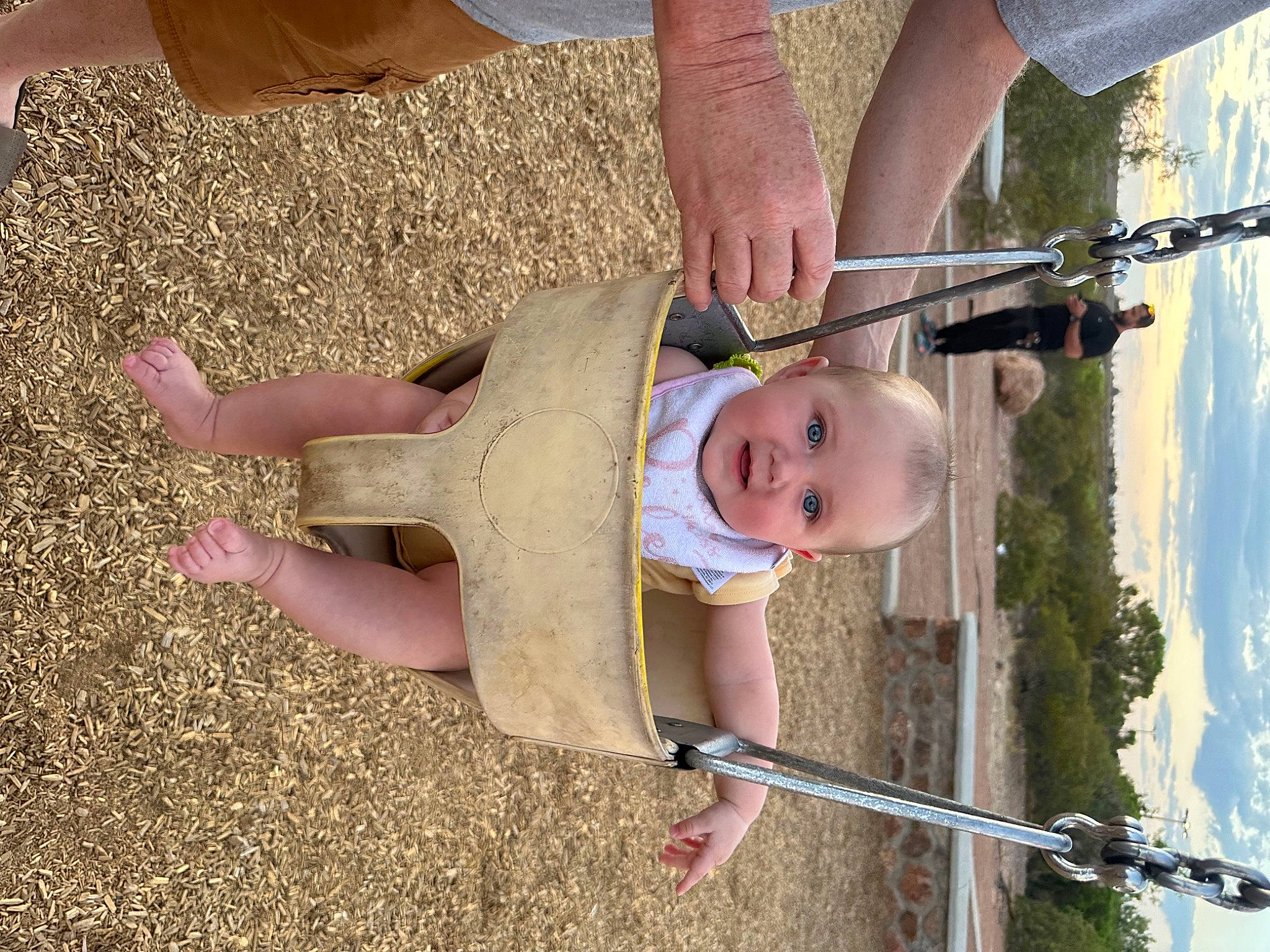 Emery joined the competition — help win amazing prizes! child, finger, foot, fun, gesture, grass, hand, happy, human_leg, leisure, people_in_nature, person, sky, soil, summer, thigh, thumb, toddler, tree, water
