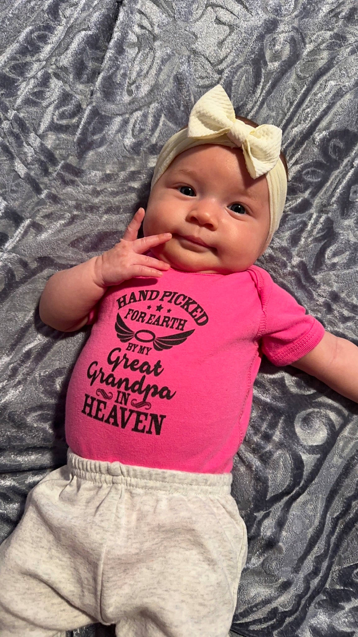 Kyra joined the competition — help win amazing prizes! arm, baby, baby_toddler_clothing, cheek, child, cool, fun, gesture, grass, happy, headwear, magenta, pattern, people_in_nature, person, pink, skin, sleeve, smile, t_shirt