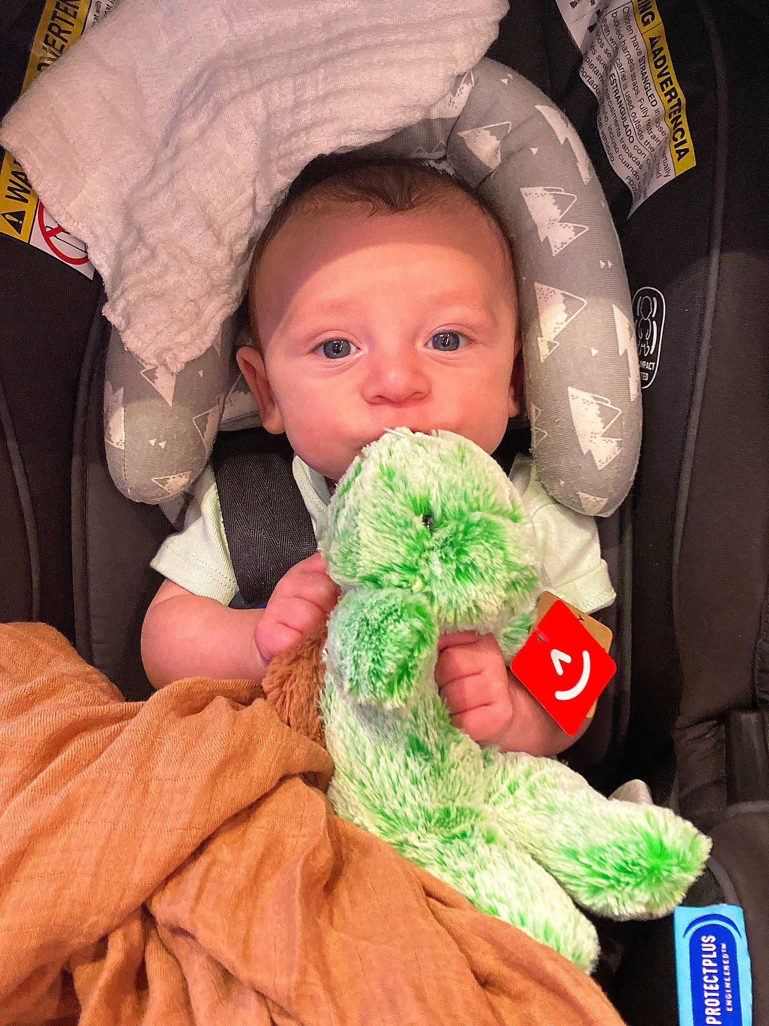 Jaxson joined the competition — help win amazing prizes! baby, baby_sleeping, baby_toddler_clothing, bedtime, cheek, child, comfort, finger, fun, hand, happy, infant_bed, linens, mammal, person, product, skin, textile, thumb, toddler