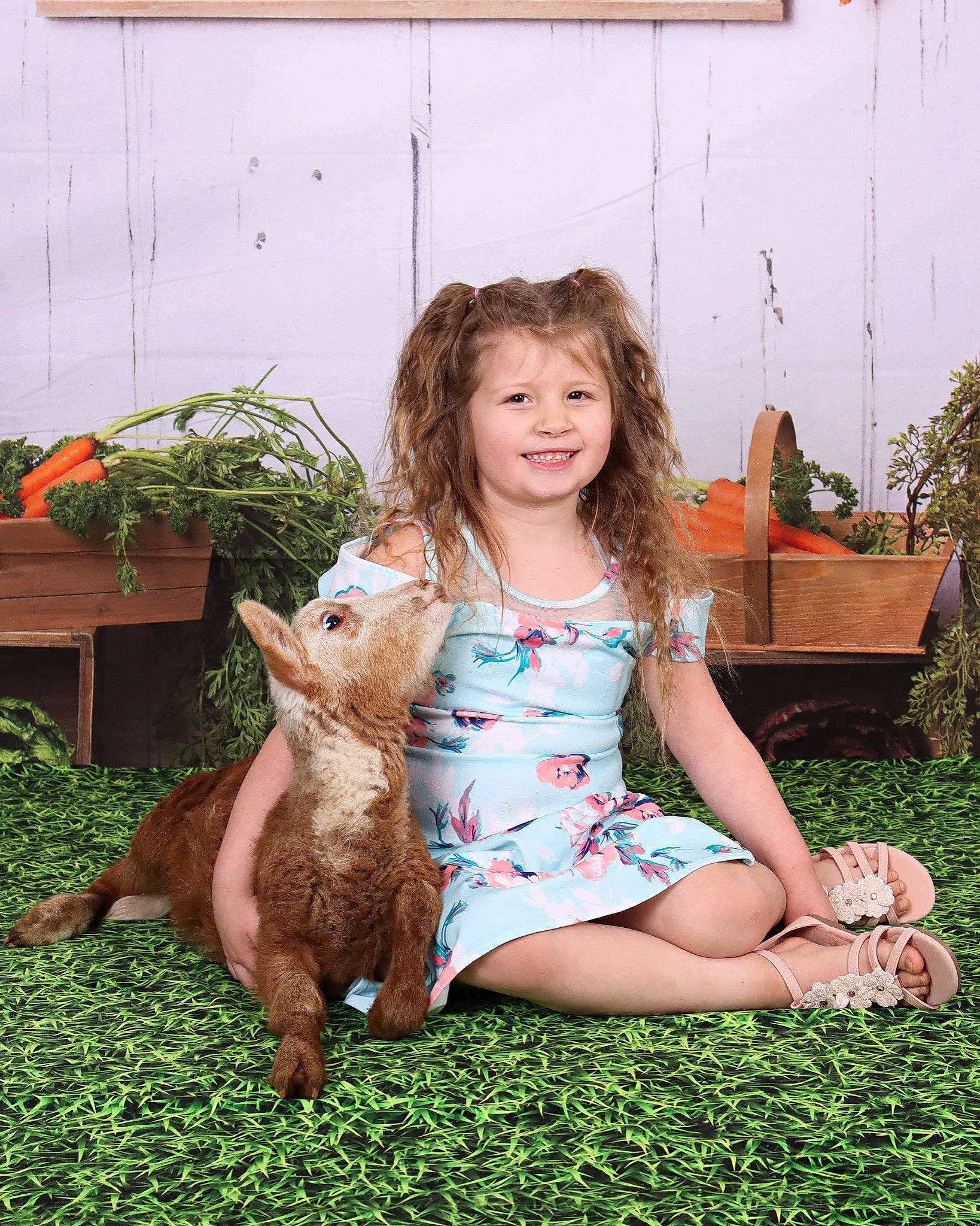 Trinity is registered to the contest to win money with this photo: blond, child, dress, face, fawn, fun, grass, grass_family, happy, human_leg, joy, leg, leisure, people_in_nature, person, pink, plant, smile, summer, terrestrial_animal