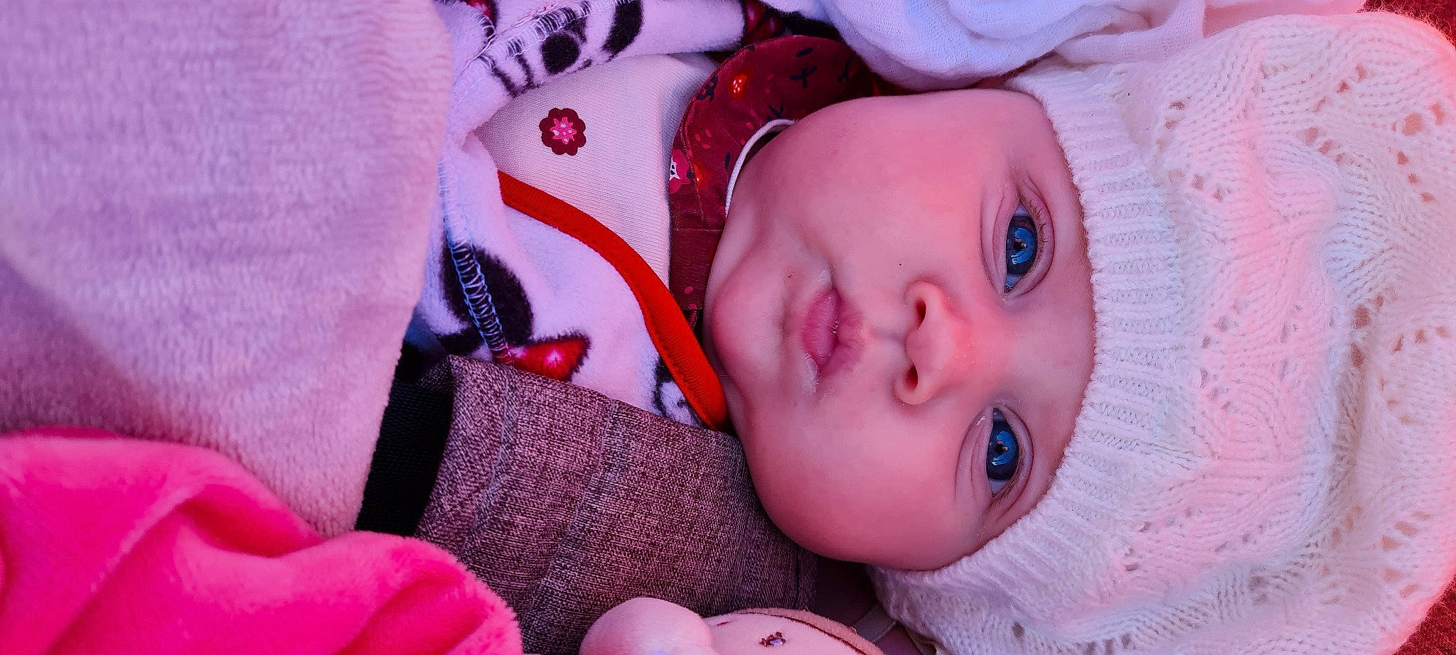 Tehany participe au concours pour gagner de l'argent avec cette photo : baby, baby_sleeping, baby_toddler_clothing, cheek, comfort, eyelash, facial_expression, head, headgear, headwear, human_body, iris, lip, magenta, mouth, nose, person, pink, purple, skin