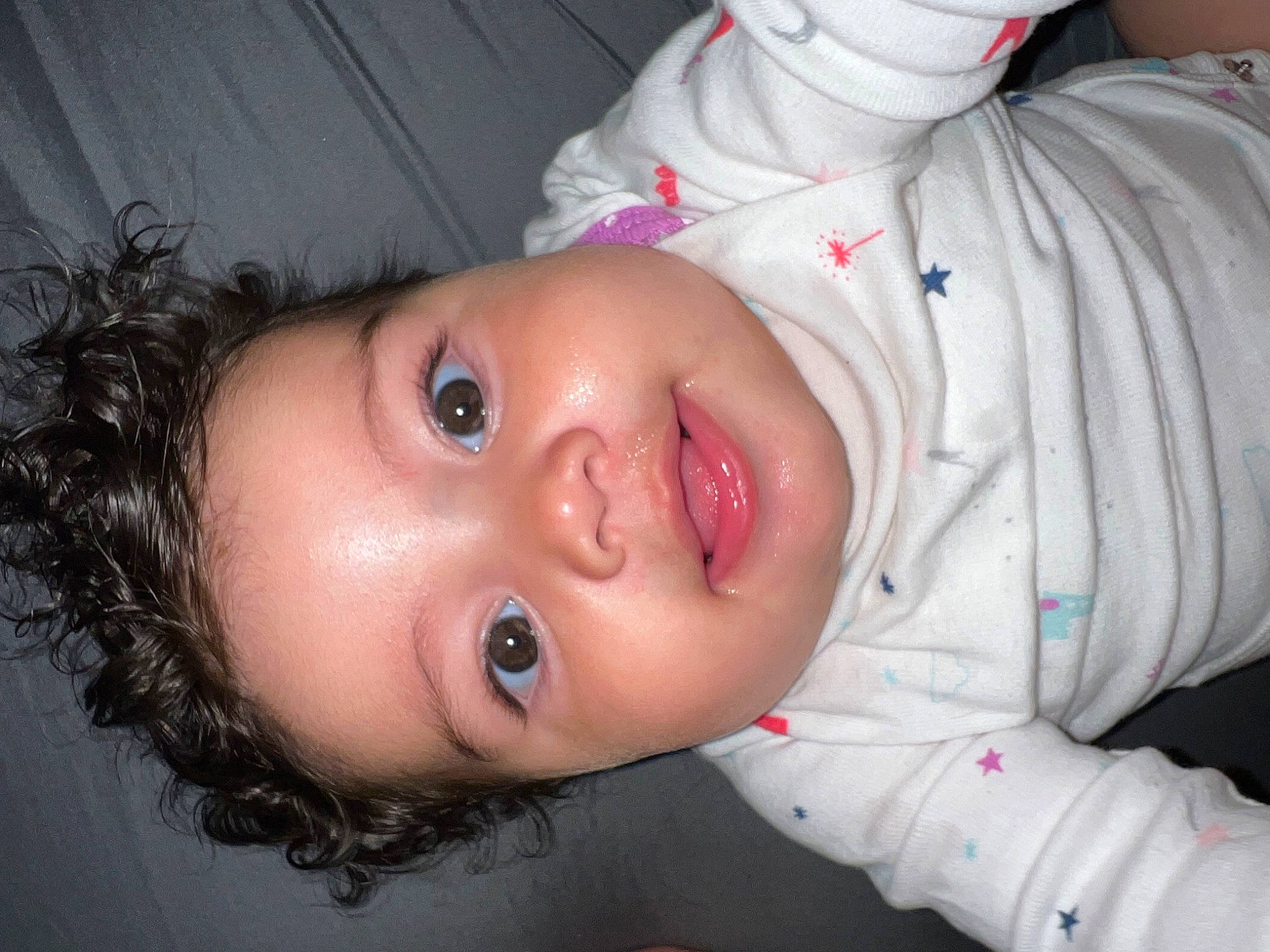 Aaniya joined the competition — help win amazing prizes! baby, baby_toddler_clothing, cheek, chin, dress, ear, eye, eyebrow, eyelash, forehead, iris, lip, mouth, neck, nose, person, plant, skin, sleeve, smile