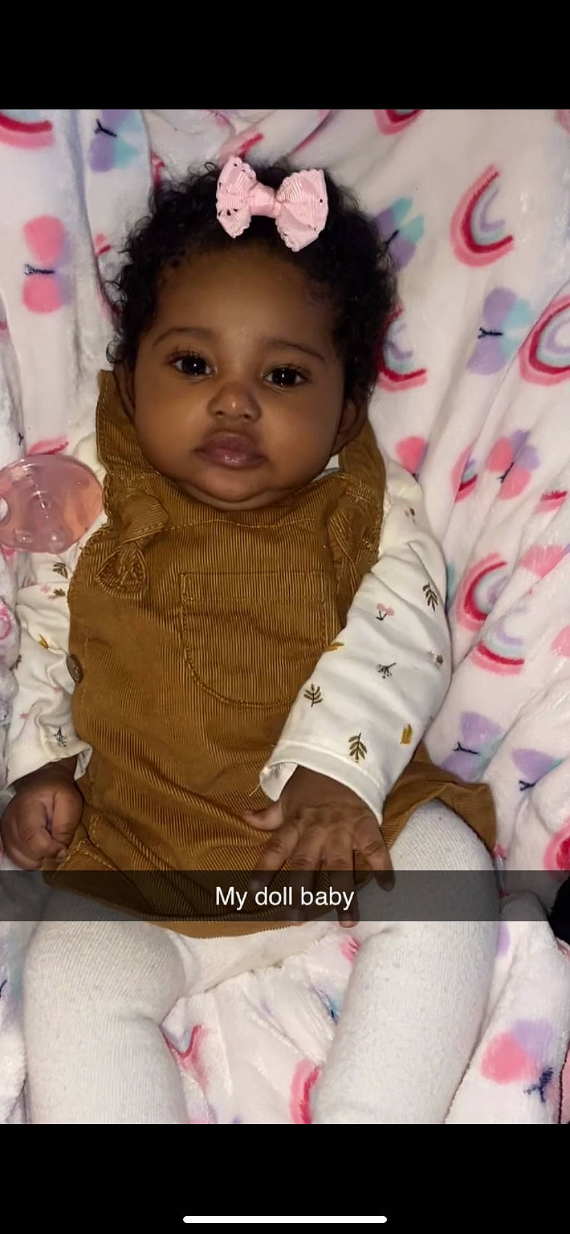 Kamilah joined the competition — help win amazing prizes! baby, baby_toddler_clothing, beauty, cheek, child, dress, eyelash, face, happy, human, iris, lip, nose, pattern, person, pink, skin, sleeve, textile, toddler