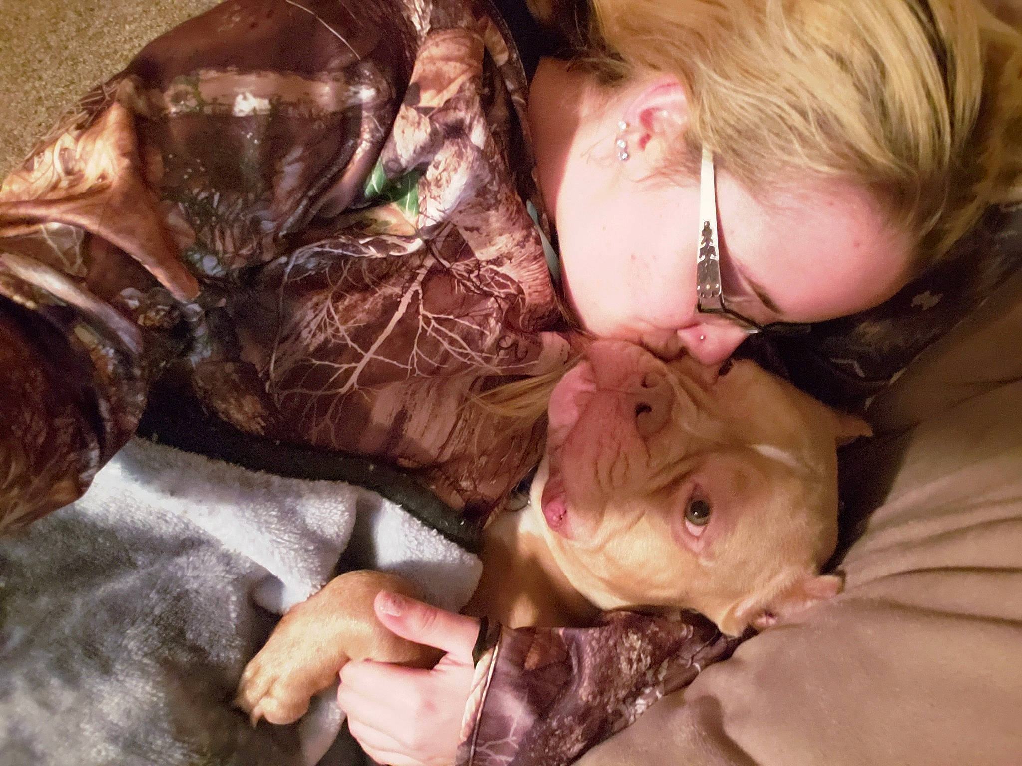 Capone joined the competition — help win amazing prizes! brown_hair, comfort, companion_dog, dog_breed, ear, eyewear, facial_expression, fun, fur, glasses, grass, happy, head, interaction, liver, mouth, skin, sporting_group, tree, wrinkle