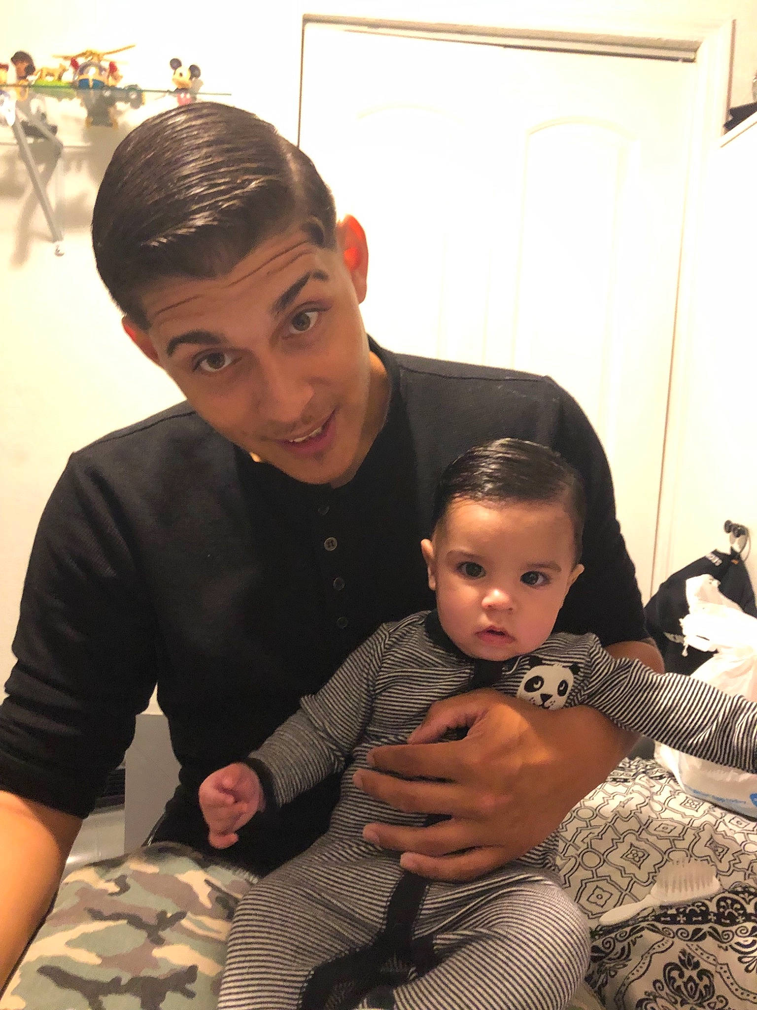 Leonel joined the competition — help win amazing prizes! child, father, musical_instrument, person, plucked_string_instruments, string_instrument, ukulele