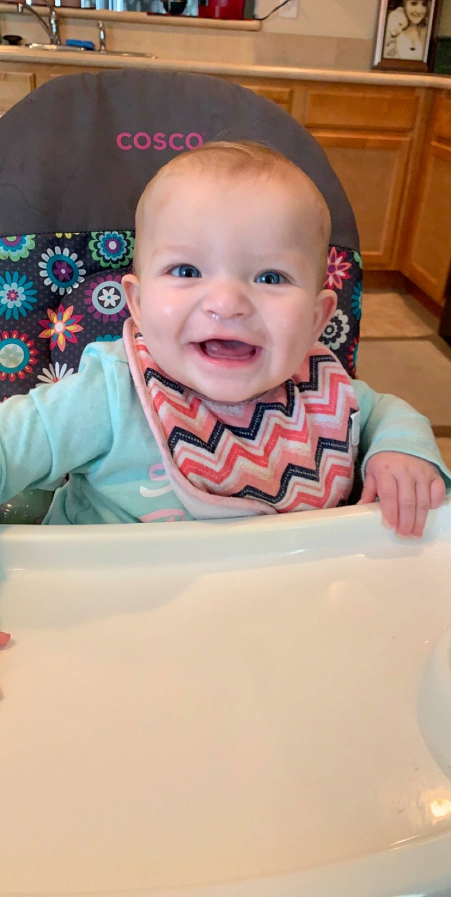 Emma Rose joined the competition — help win amazing prizes! baby, cheek, child, face, facial_expression, forehead, head, joy, lip, nose, person, sitting, skin, smile, toddler, tummy_time