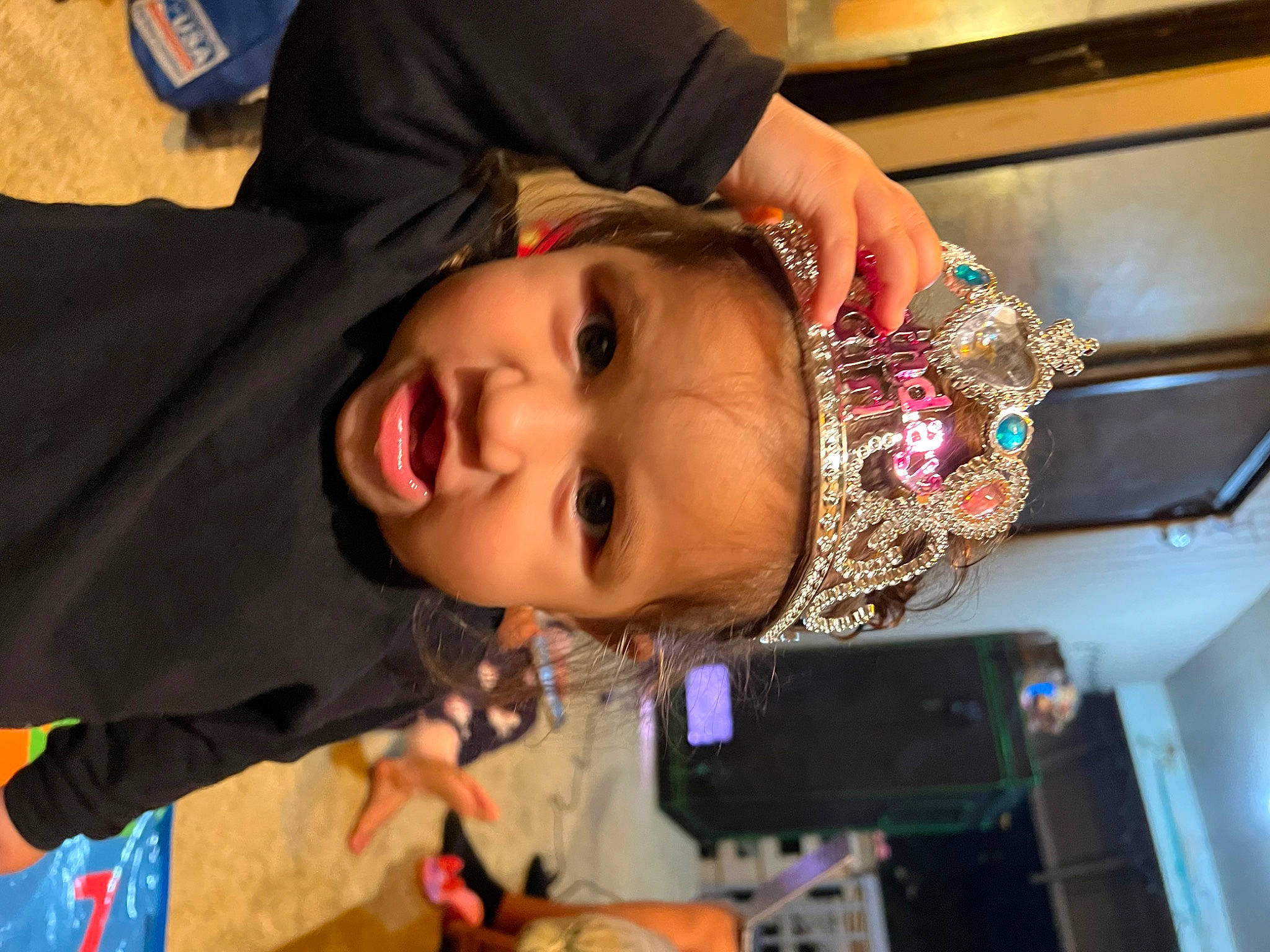 Aleyhna is registered to the contest to win money with this photo: cheek, child, event, eyelash, fashion_accessory, fashion_design, fun, happy, jewellery, magenta, person, room, smile, toddler, tradition