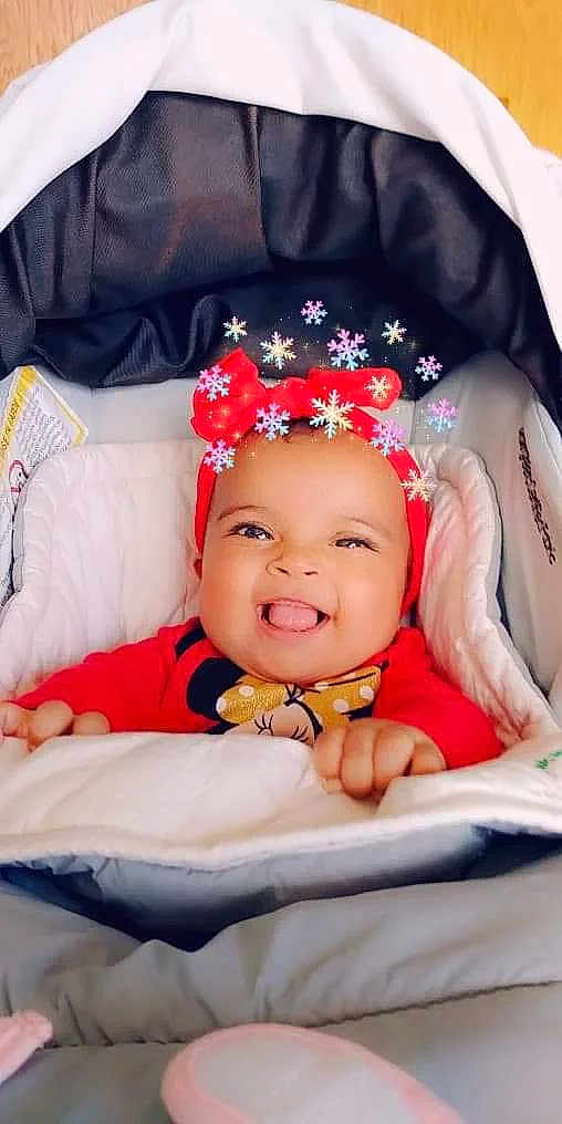Samantha joined the competition — help win amazing prizes! baby, baby_products, cheek, child, fashion_accessory, hair_accessory, headband, headgear, headpiece, joy, person, photography, product, skin, smile, toddler