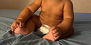 Shiye joined the competition — help win amazing prizes! baby, child, smiling, diaper, bed, sheet, indoor, window, window_blinds, skin, happy, cute, infant, person, bare_chest, sitting, young, room, light, portrait
