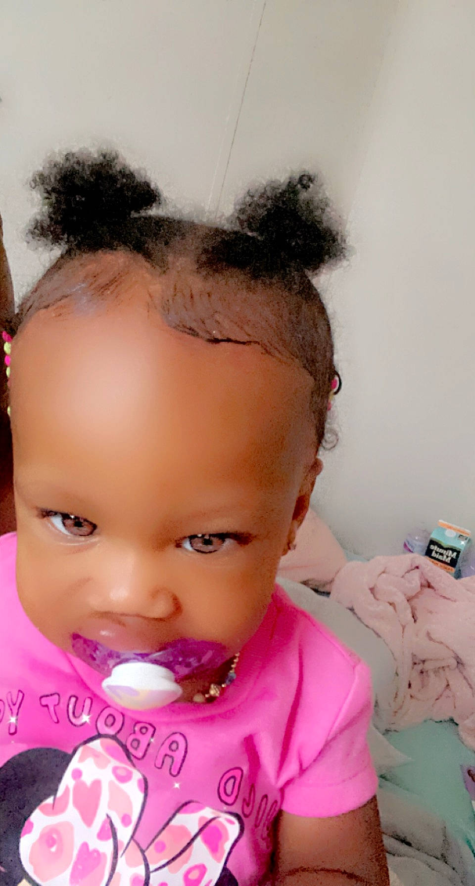 Thyri joined the competition — help win amazing prizes! baby_toddler_clothing, cheek, child, ear, eyebrow, eyelash, fashion_accessory, forehead, fun, hair_accessory, happy, iris, lip, magenta, makeover, neck, nose, person, pink, skin