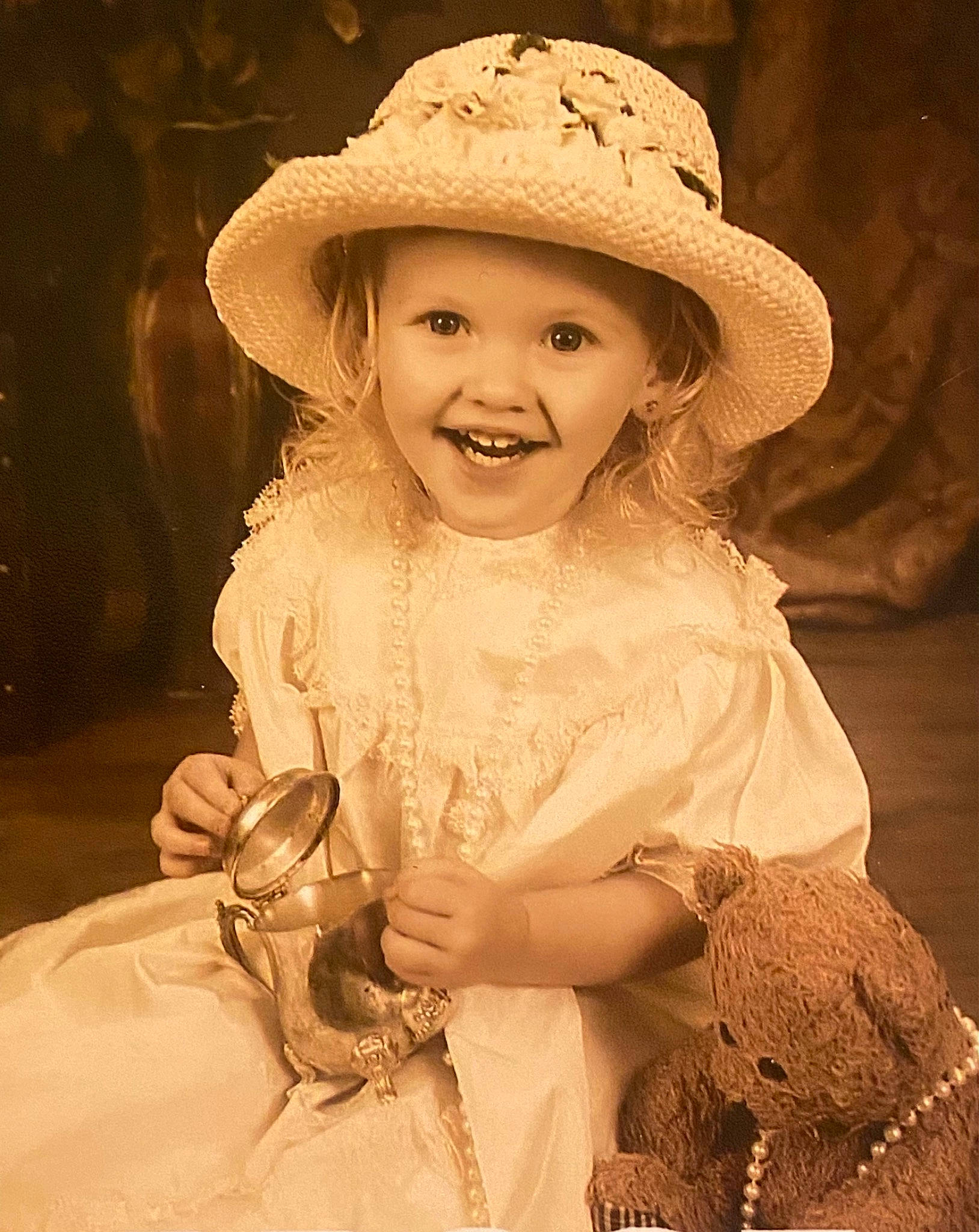 Zoey is registered to the contest to win money with this photo: baby_toddler_clothing, child, eye, facial_expression, flash_photography, happy, hat, headgear, headwear, human, human_body, iris, joy, organ, people, person, photograph, skin, smile, style