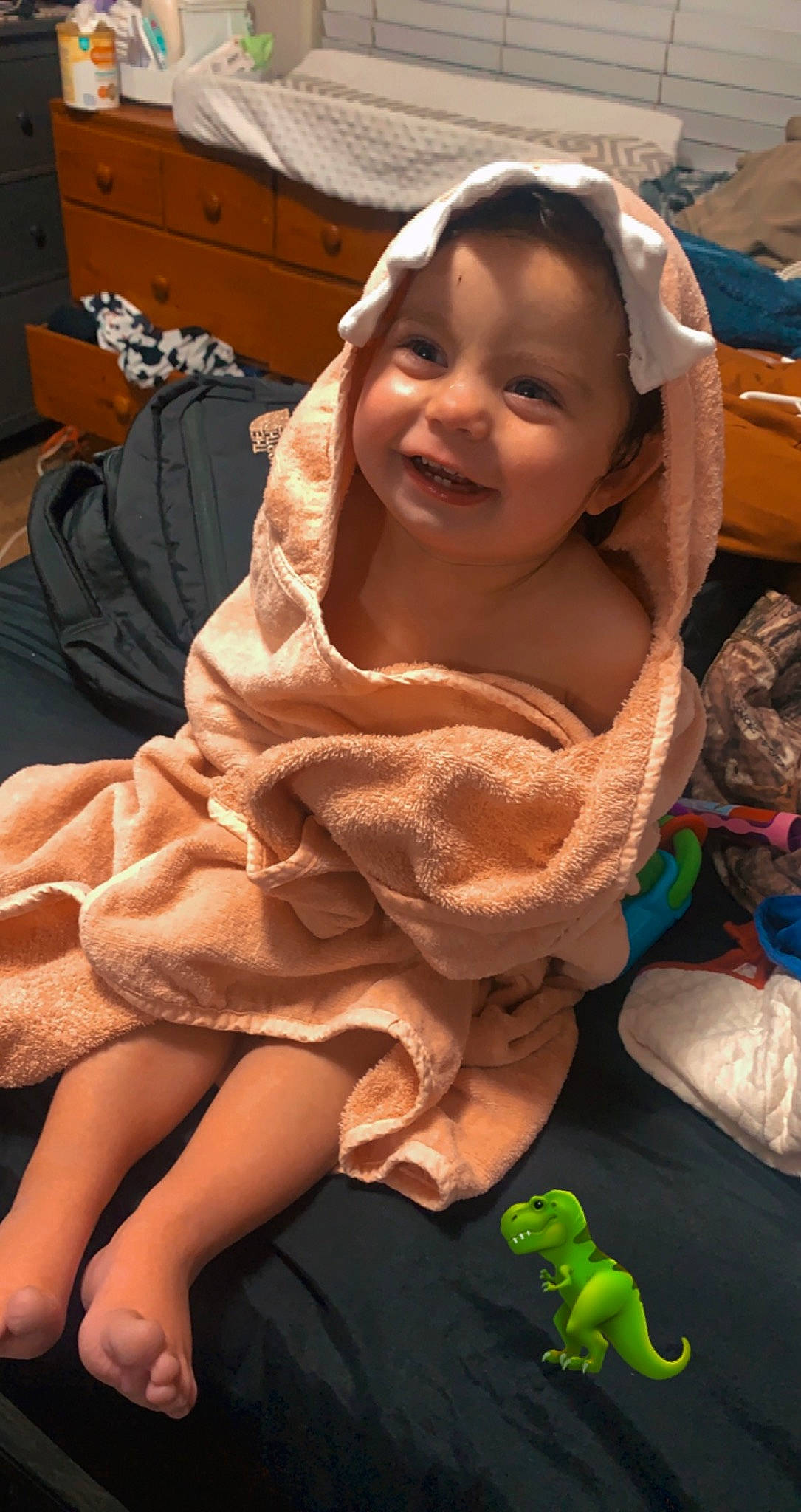 Taytum joined the competition — help win amazing prizes! abdomen, baby, barefoot, box, child, foot, fun, grass, happy, head, headwear, joy, laugh, leisure, mouth, person, plant, recreation, sitting, smile