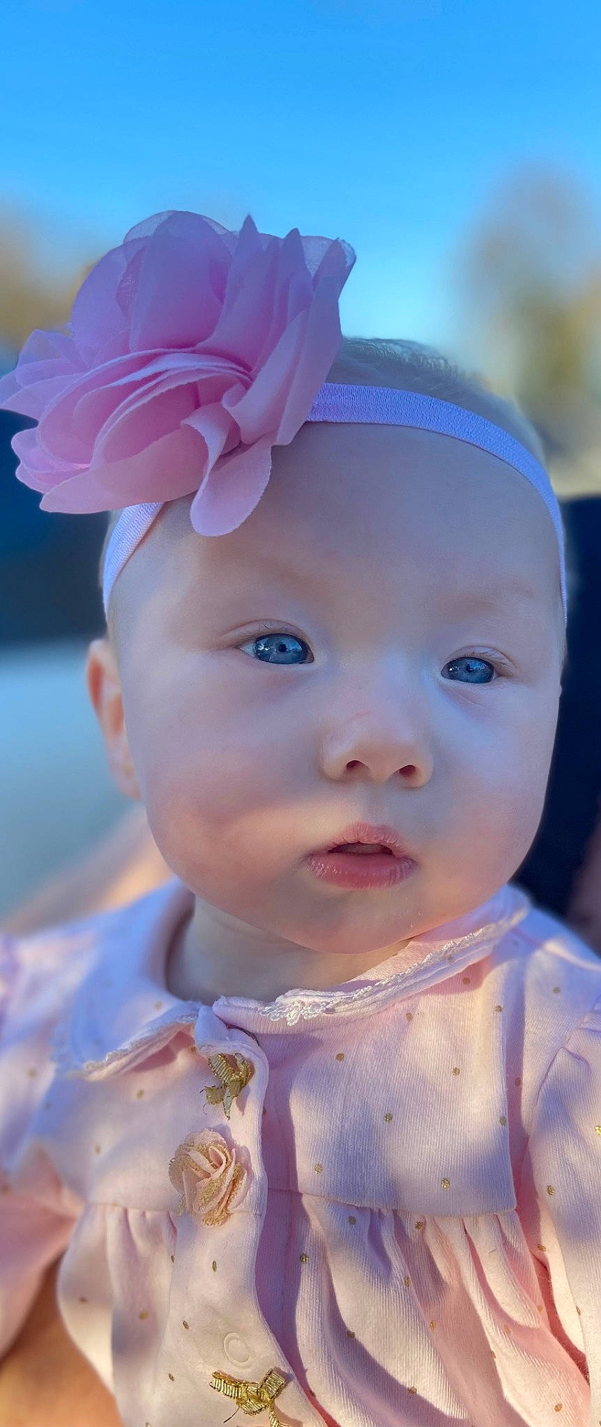 Brynleigh is registered to the contest to win money with this photo: baby, baby_toddler_clothing, cap, cheek, chin, dress, eyebrow, eyelash, happy, hat, headgear, iris, lip, nose, person, petal, photograph, pink, skin, toddler