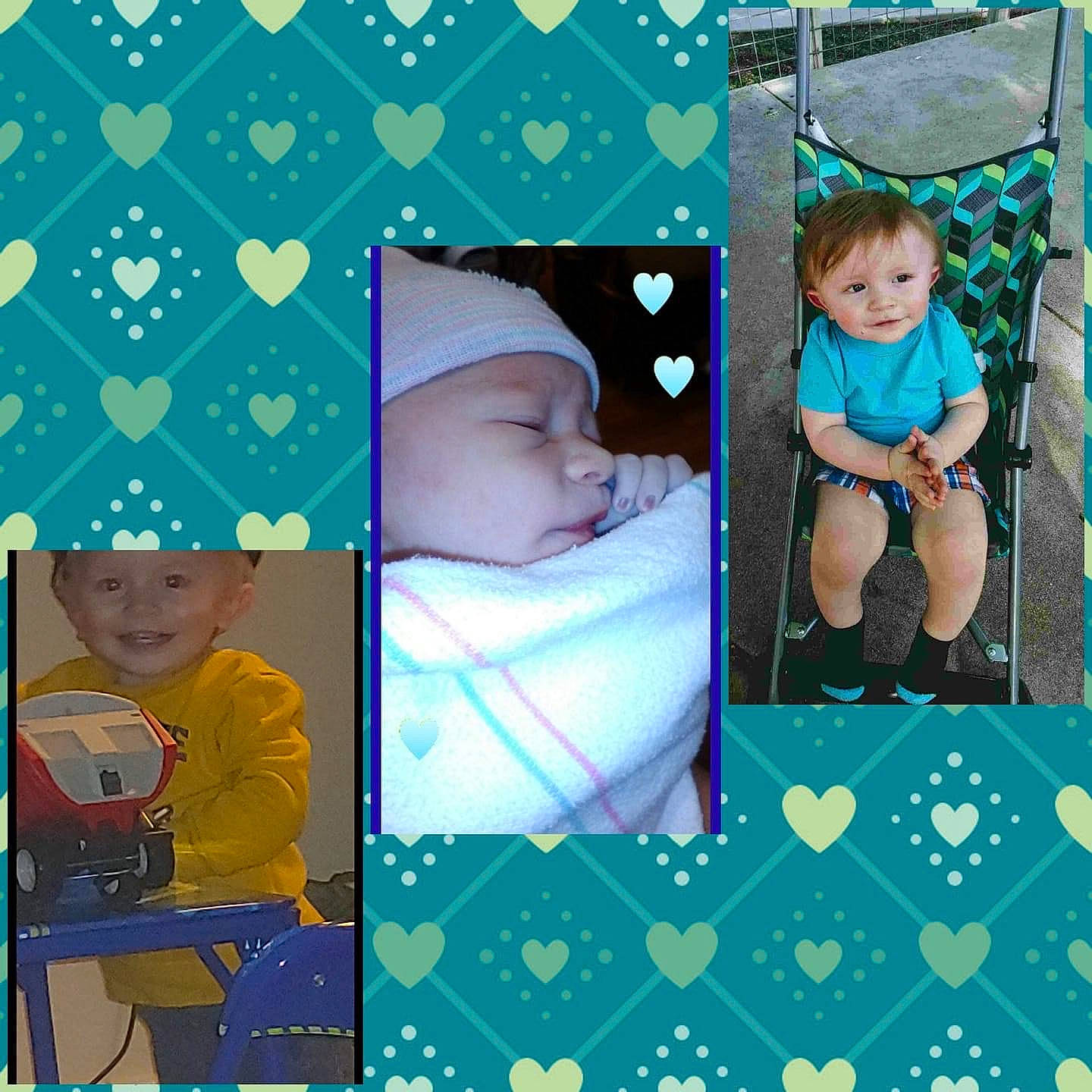 Davion is registered to the contest to win money with this photo: art, baby, child, collage, craft, design, headwear, joy, pattern, person, photography, photomontage, polka_dot, room, scrapbooking, toddler, turquoise