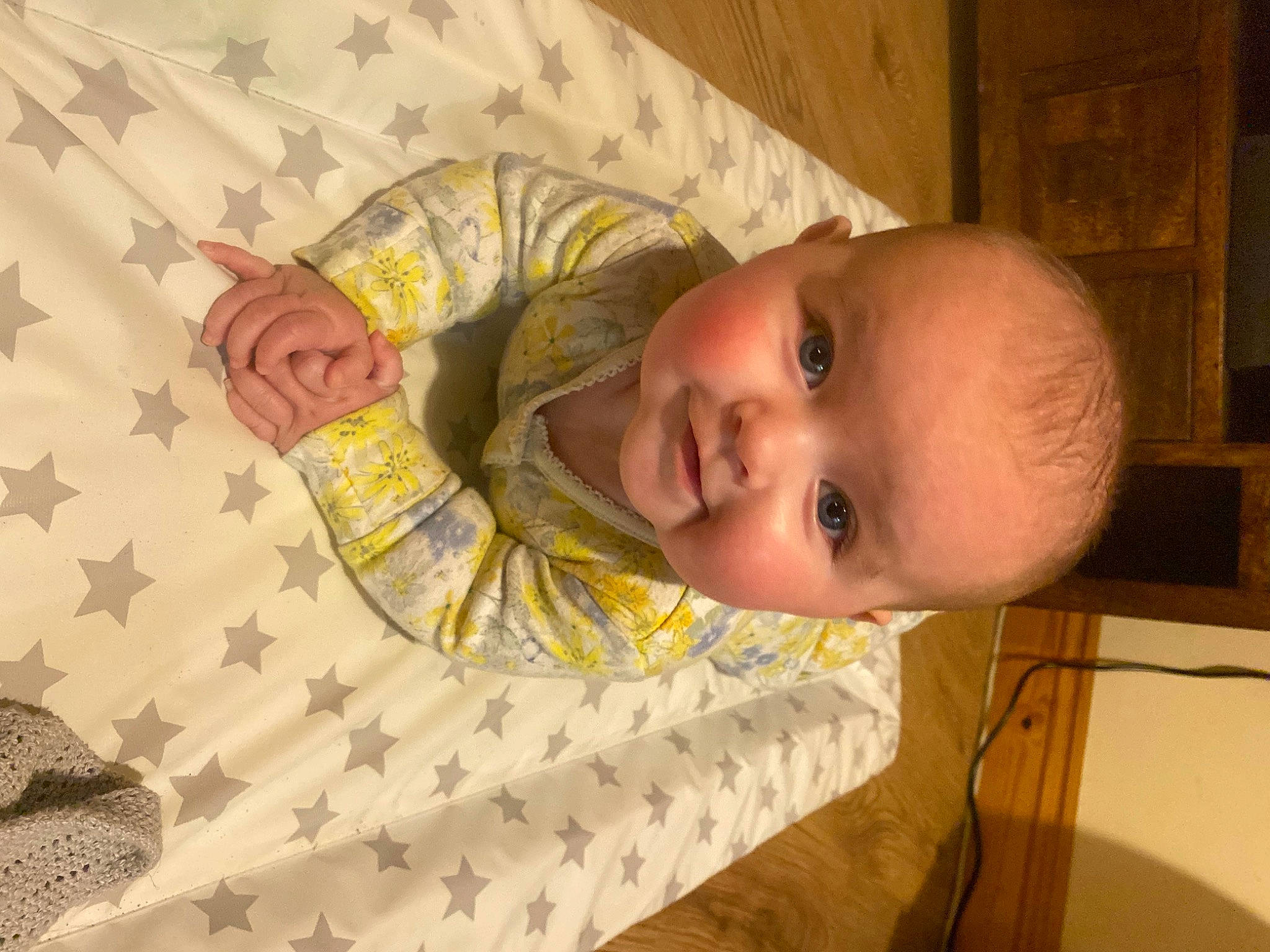 Lydia joined the competition — help win amazing prizes! arm, baby, baby_products, baby_safety, baby_toddler_clothing, cheek, child, comfort, finger, flooring, hand, human_body, infant_bed, iris, nose, pattern, person, skin, smile, toddler