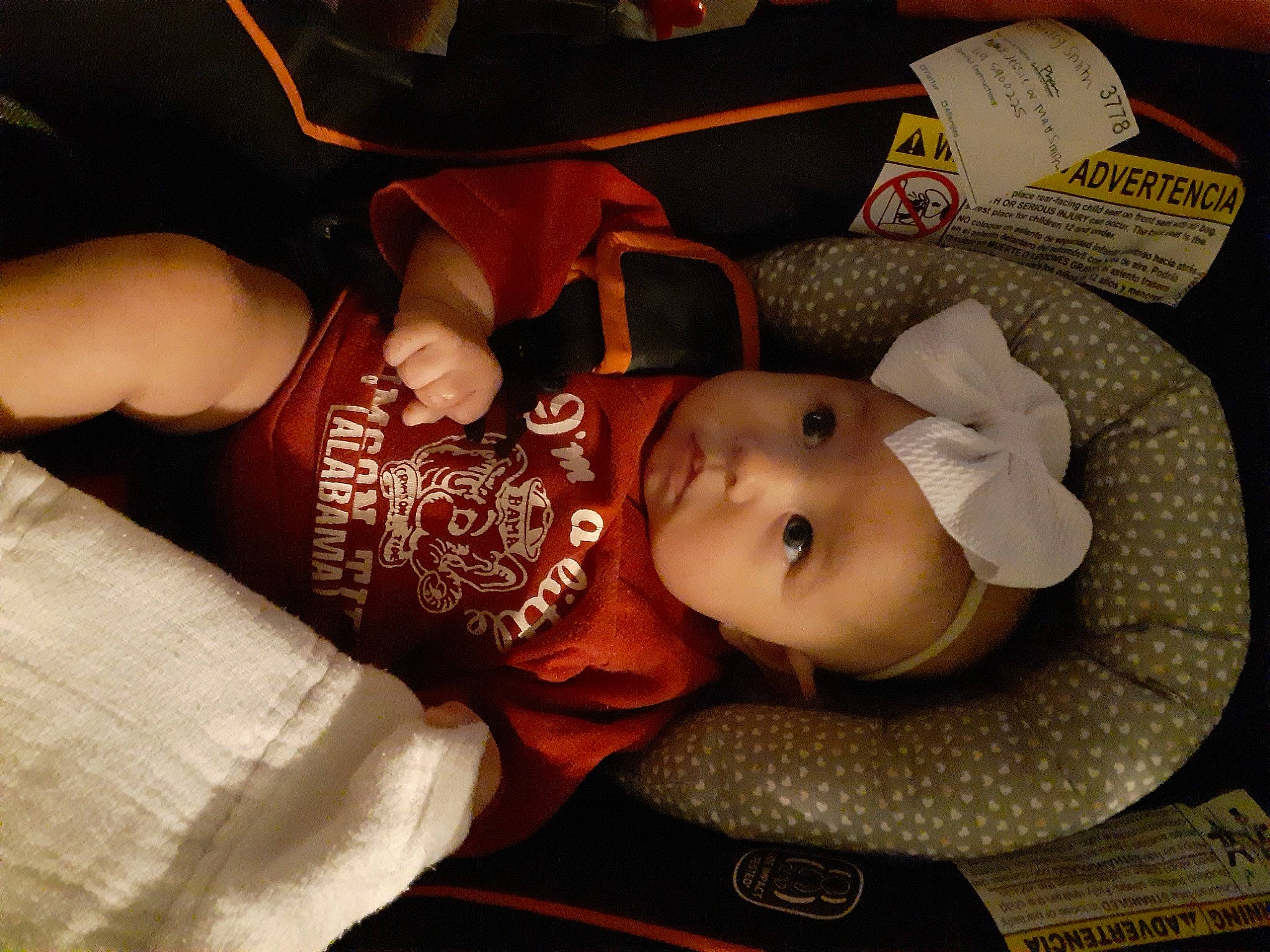 Alaina Bailey joined the competition — help win amazing prizes! baby, child, headgear, nap, person, product, sleep, toddler