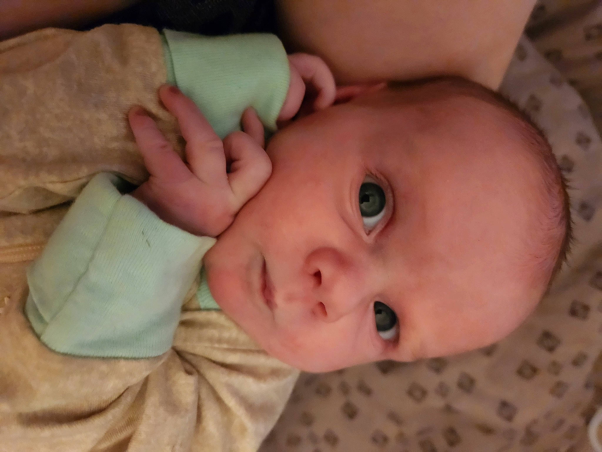 Johanna joined the competition — help win amazing prizes! baby, baby_toddler_clothing, cheek, child, chin, comfort, eye, eyebrow, eyelash, face, gesture, head, iris, linens, lip, mouth, nose, person, skin, sleeve