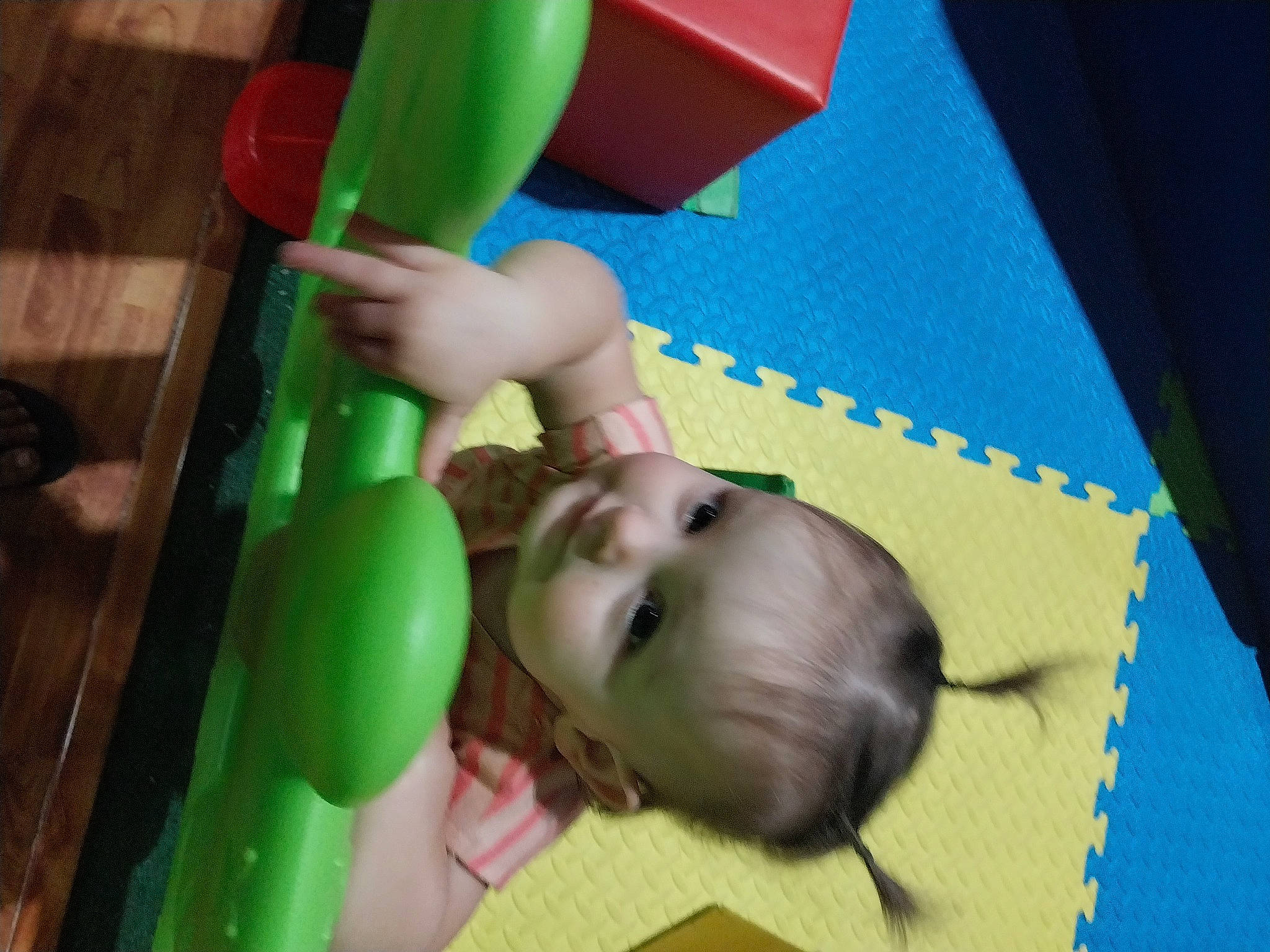 Violet is registered to the contest to win money with this photo: baby, baby_products, baby_toys, chair, chest, child, comfort, flooring, fun, grass, happy, human_body, leisure, person, plastic, play, room, toddler, toy