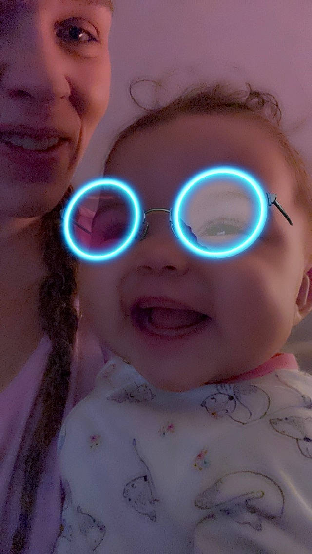 Julianne joined the competition — help win amazing prizes! cheek, chin, ear, eyebrow, eyelash, face, facial_expression, forehead, glasses, hairstyle, happy, iris, lip, mouth, nose, organ, person, skin, sleeve, smile