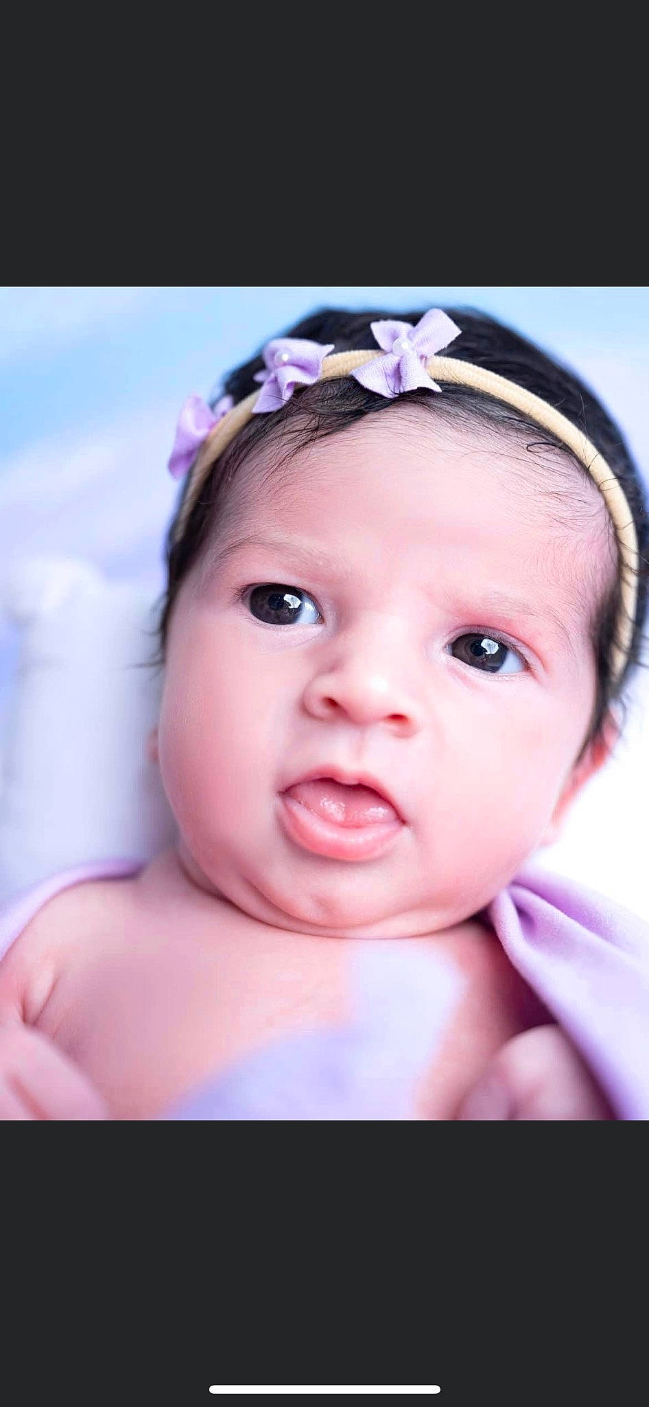 Monserrat is registered to the contest to win money with this photo: baby, baby_toddler_clothing, black_hair, cheek, child, eyebrow, eyelash, fashion_accessory, flash_photography, fun, hair_accessory, happy, headband, headgear, headpiece, iris, lip, person, pink, skin