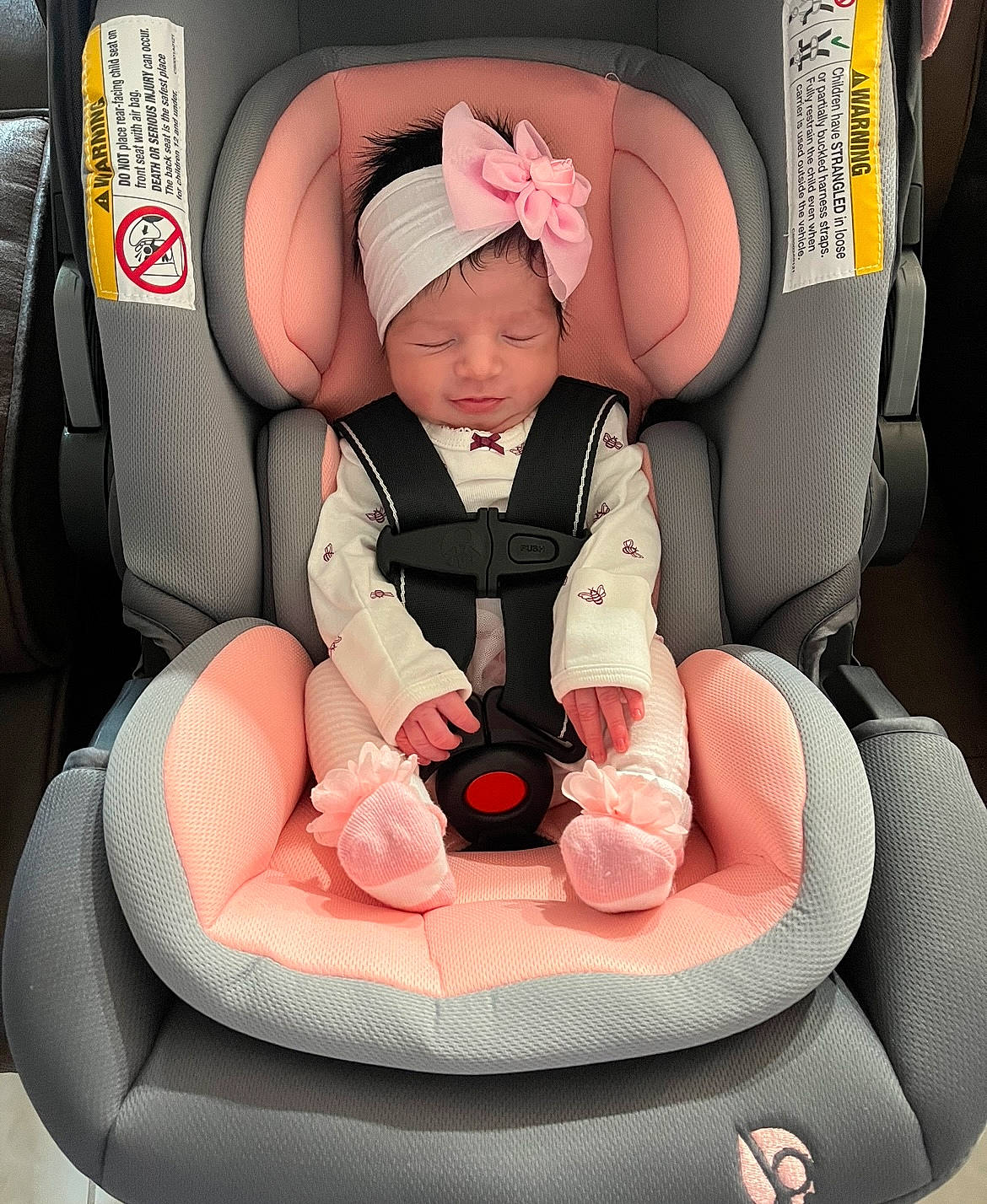 Monserrat joined the competition — help win amazing prizes! auto_part, automotive_design, baby_carriage, baby_in_car_seat, baby_products, bag, car_seat, car_seat_cover, child, comfort, family_car, head_restraint, headwear, lap, motor_vehicle, person, product, sitting, tire, toddler