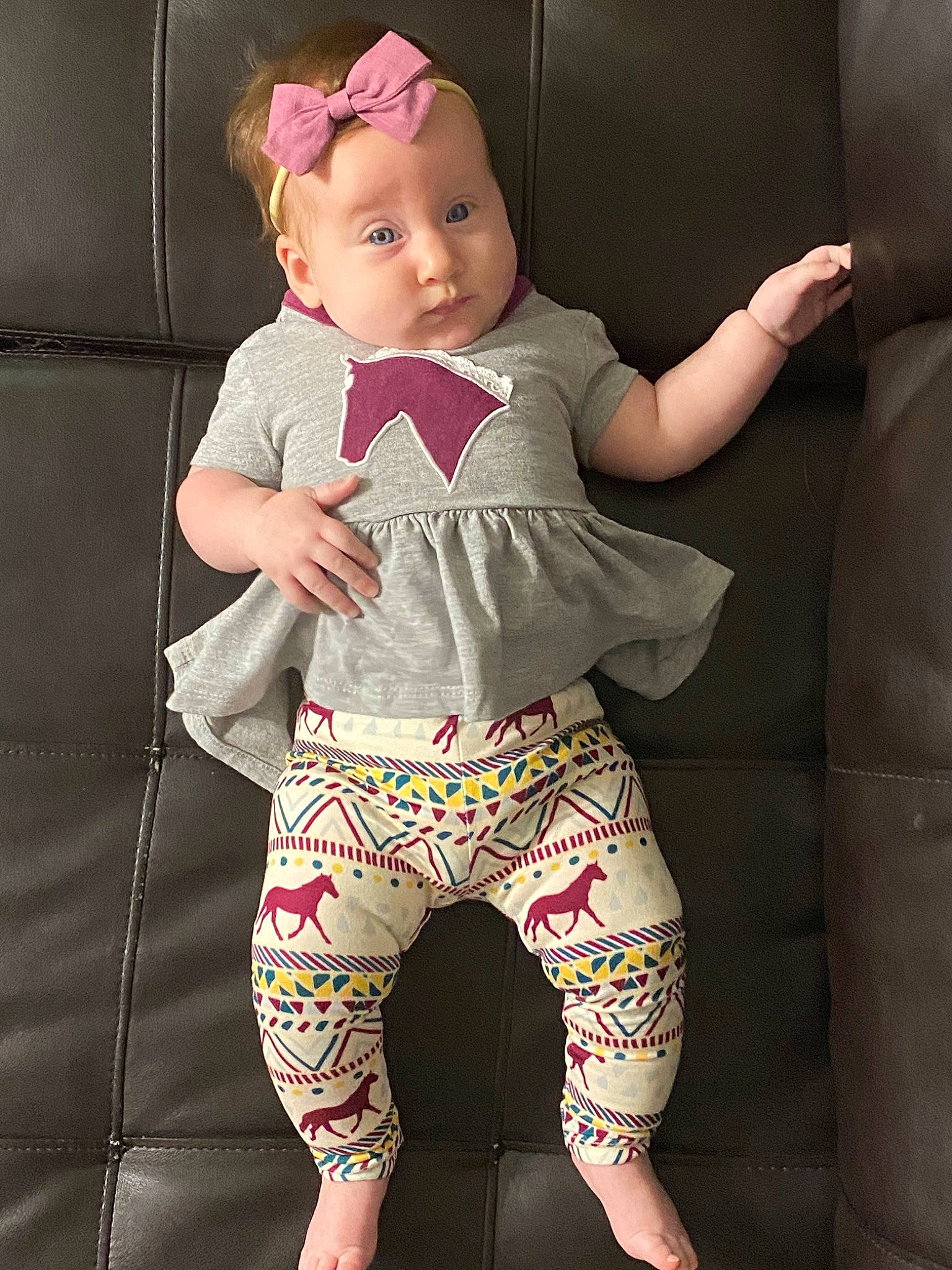 Kennedi is registered to the contest to win money with this photo: abdomen, arm, baby, baby_products, baby_toddler_clothing, child, clothing, leg, pattern, person, pink, product, skin, sleeve, sportswear, standing, toddler