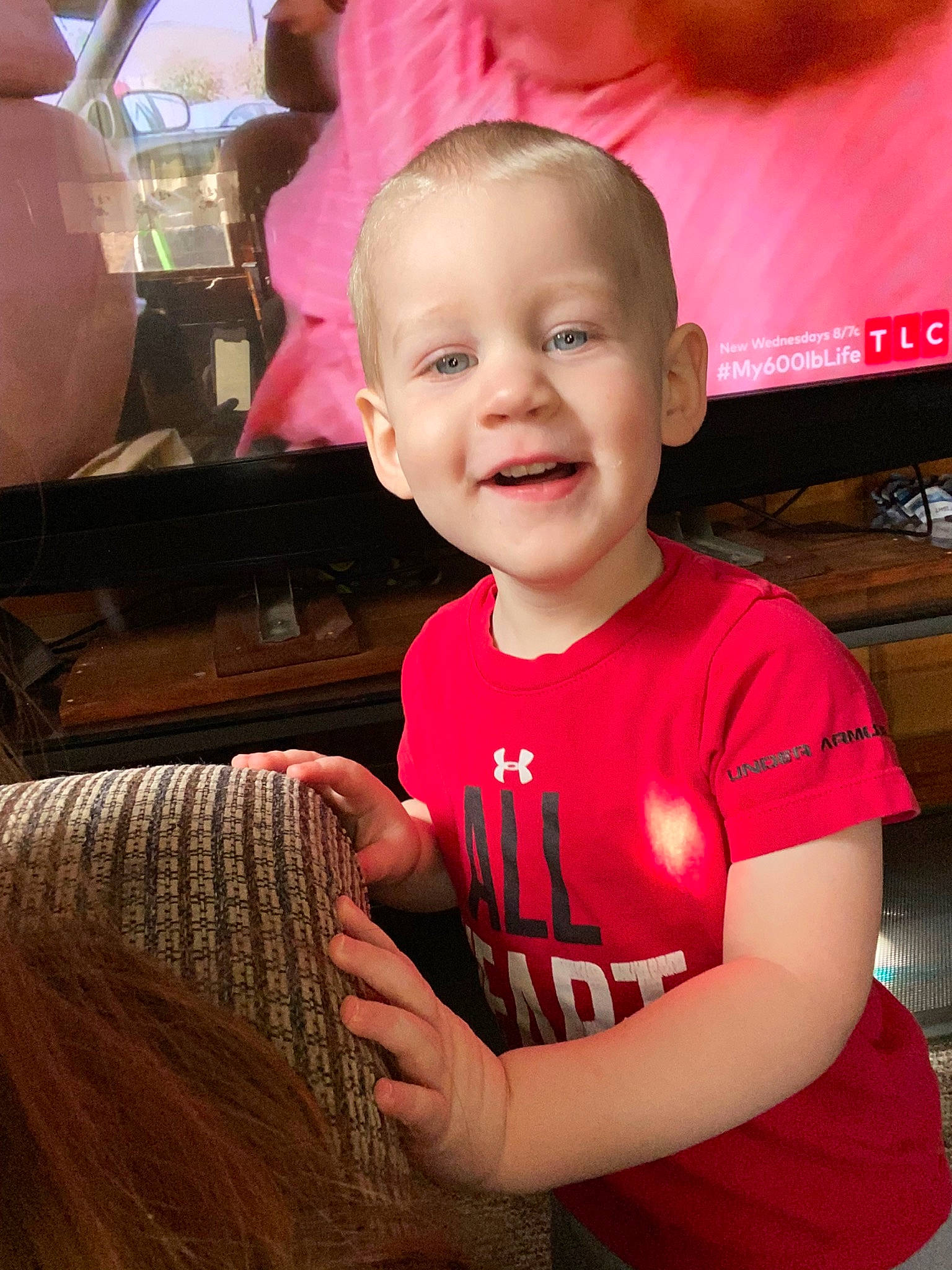 Wesley joined the competition — help win amazing prizes! cheek, child, face, head, joy, person, skin, smile, toddler