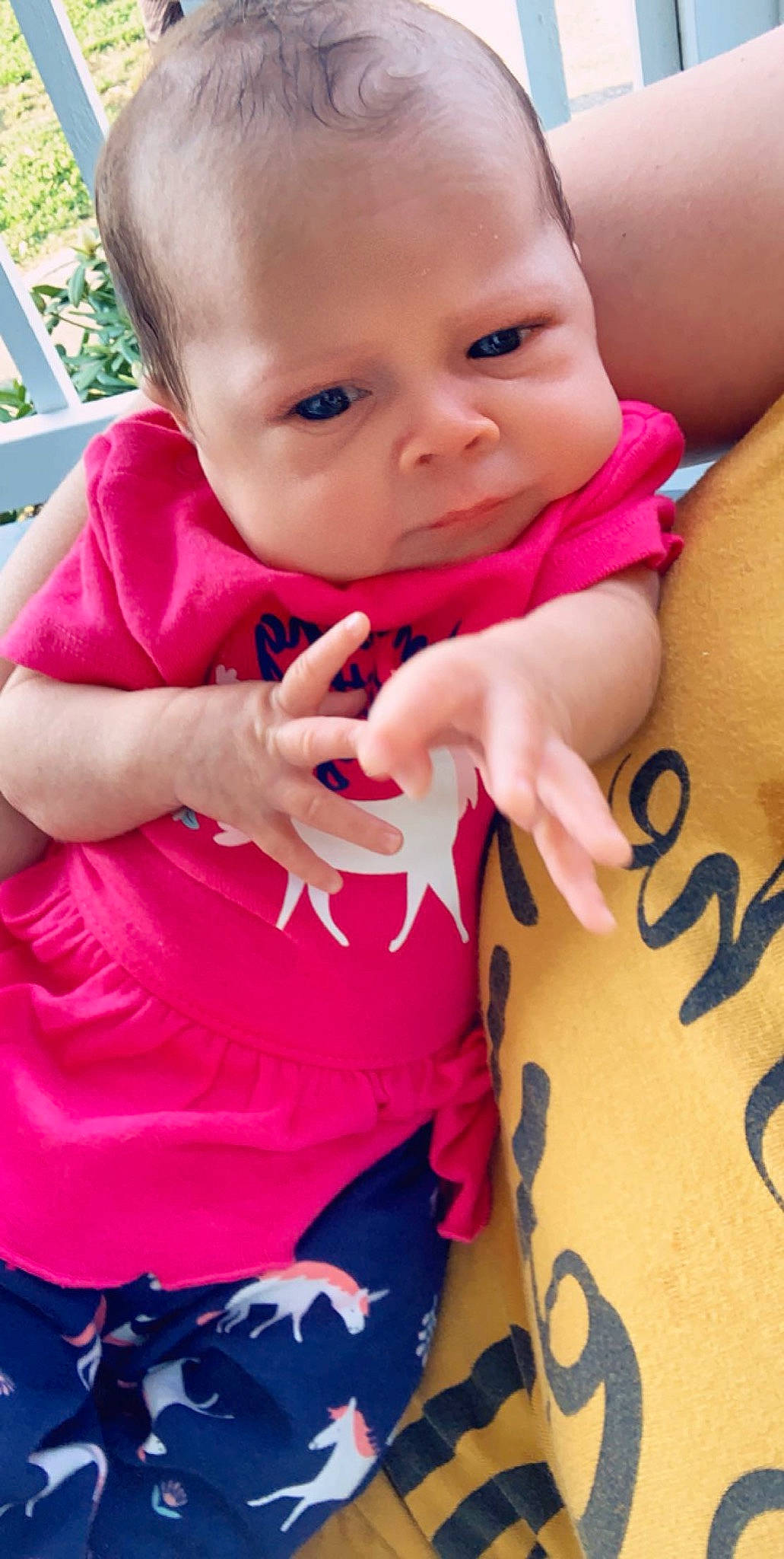 Bexley joined the competition — help win amazing prizes! arm, baby, beauty, cheek, child, face, facial_expression, finger, fun, hand, head, lip, mouth, nose, person, pink, play, skin, smile, thumb