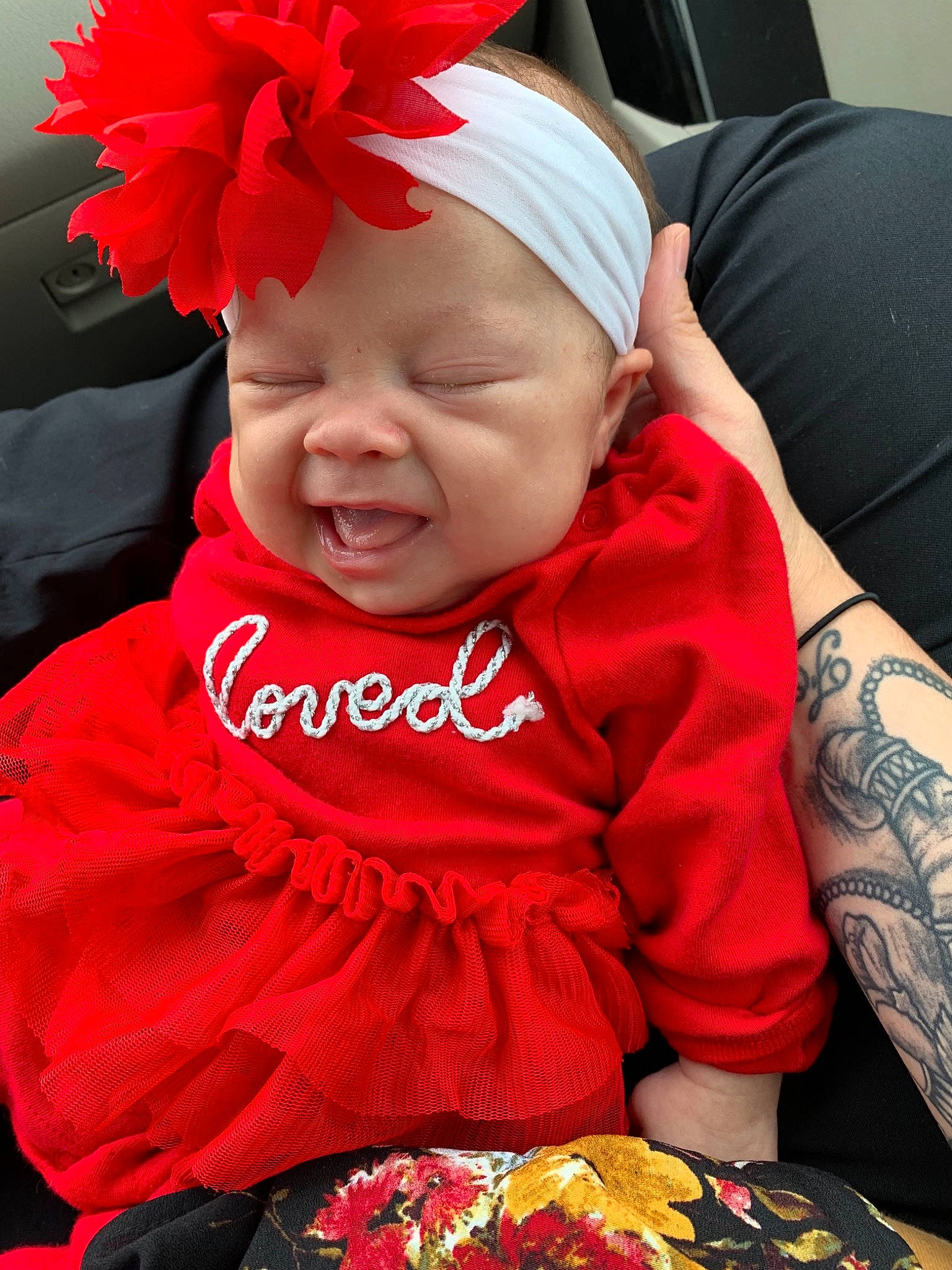 Bexley joined the competition — help win amazing prizes! baby, baby_products, baby_toddler_clothing, child, costume, fashion_accessory, hair_accessory, happy, head, headband, headgear, headpiece, joy, person, plant, product, red, smile, toddler