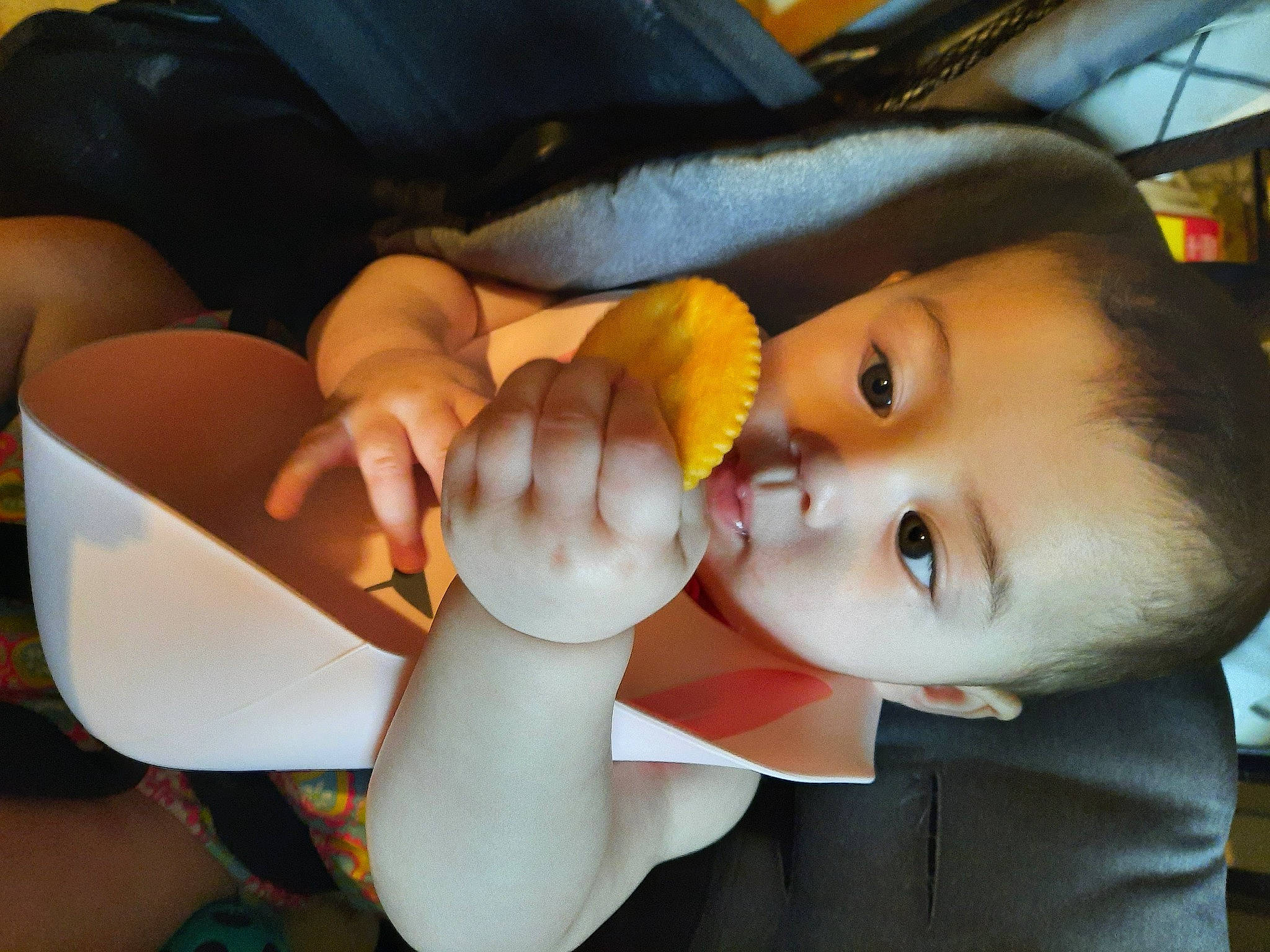 Malia is registered to the contest to win money with this photo: baby, baby_toddler_clothing, child, comfort, drinking, drinkware, eyelash, finger, fun, gesture, happy, lip, mouth, nail, nose, person, product, skin, thumb, toddler