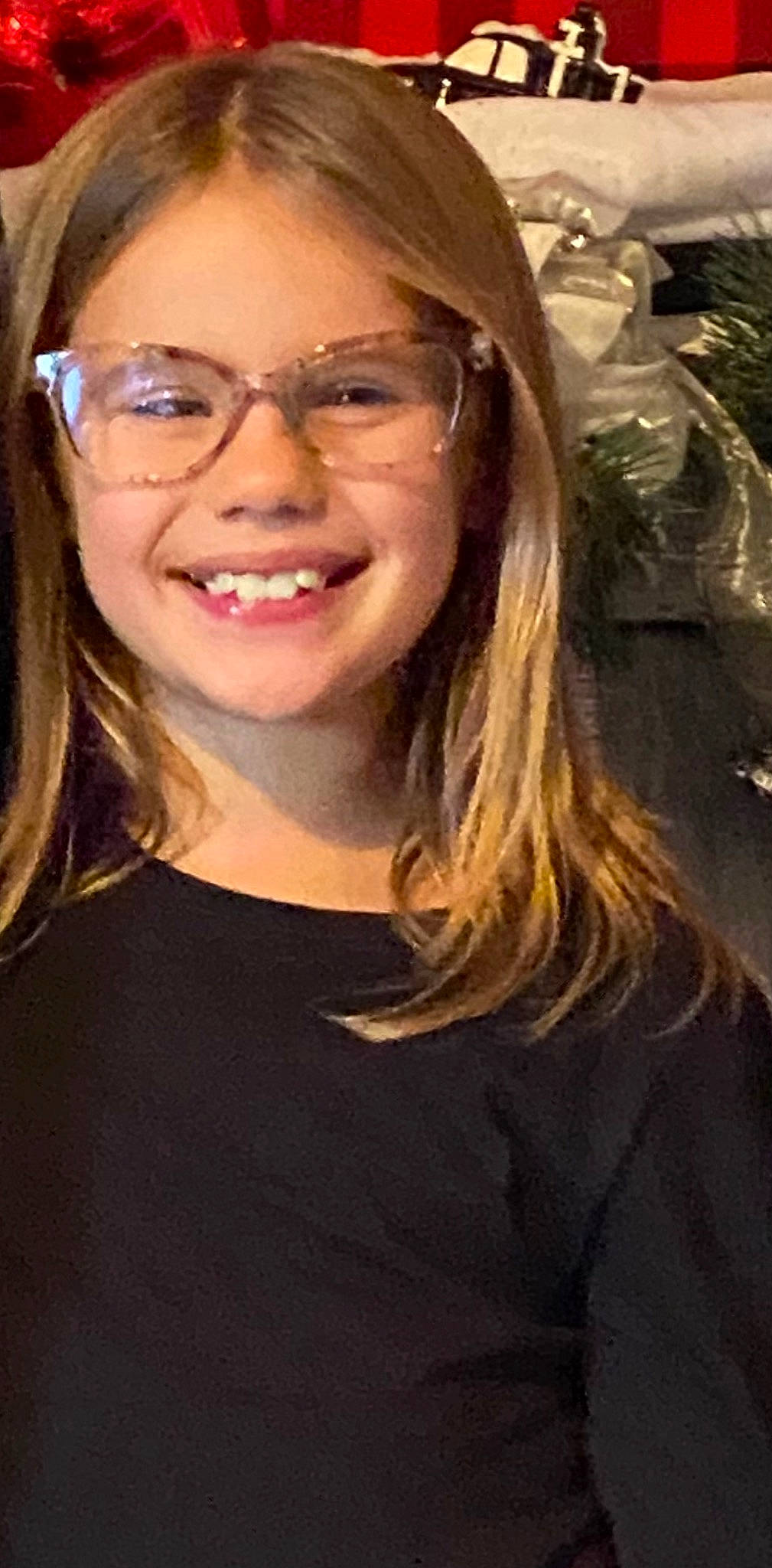 Braylee is registered to the contest to win money with this photo: black_hair, cheek, chin, eye, eyebrow, eyelash, eyewear, flash_photography, forehead, glasses, hair, happy, jaw, joy, layered_hair, lip, neck, nose, person, smile