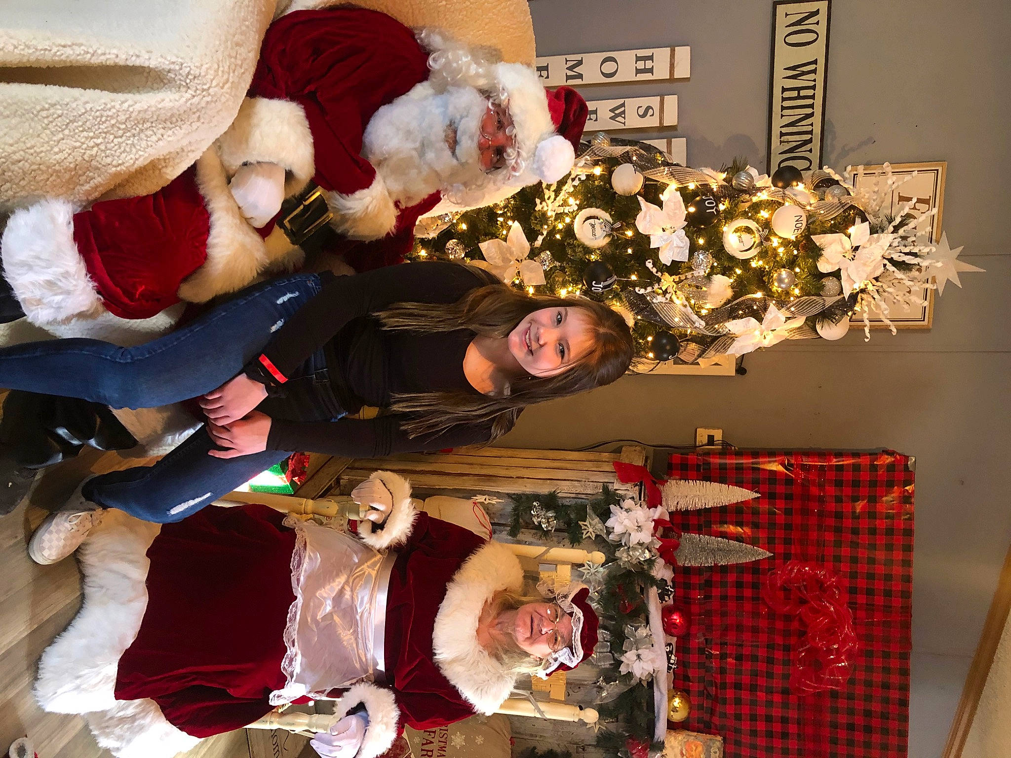 Mackenzie joined the competition — help win amazing prizes! carmine, christmas, christmas_decoration, christmas_ornament, event, fashion, flower, flower_arranging, fun, happy, headwear, holiday, joy, ornament, person, plant, red, room, rose, smile