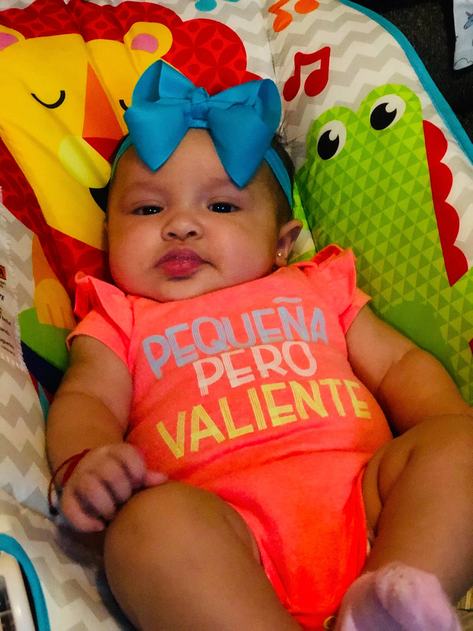 Evelyn joined the competition — help win amazing prizes! baby, baby_products, baby_toddler_clothing, child, fun, headgear, person, play, product, skin, smile, toddler, toy