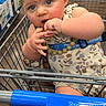 Freya joined the competition — help win amazing prizes! baby, shopping_cart, child, blue_eyes, floral_outfit, fingers, store, retail, curious, infant, seatbelt, walmart, shopping, floor, metal, person, cute, young_child, grocery, indoor