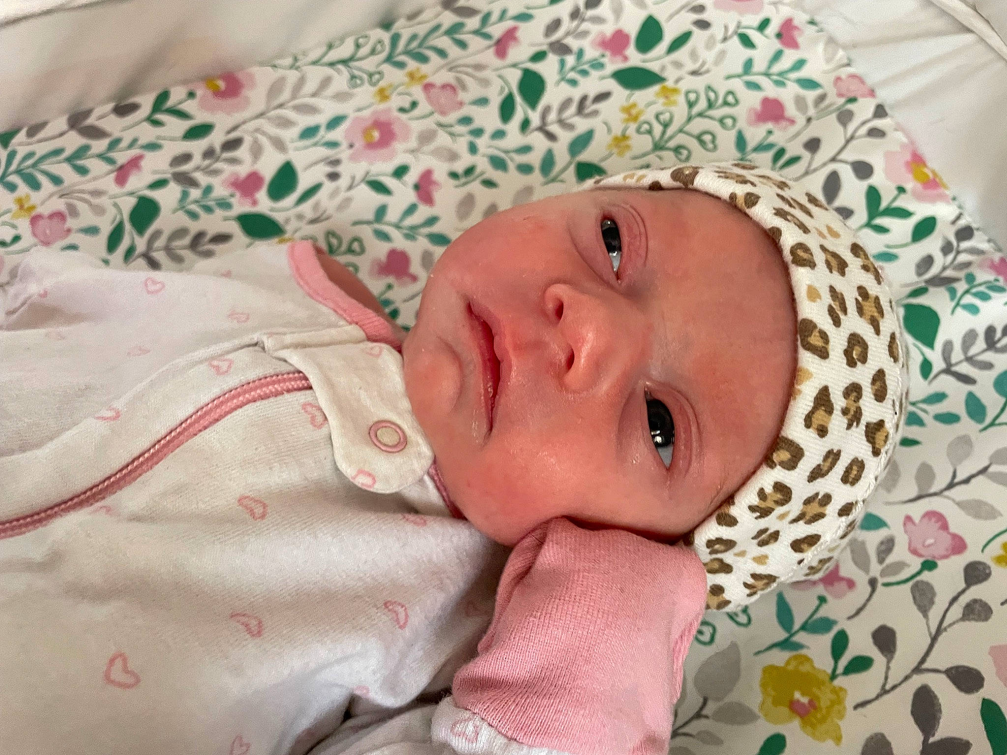 Cleo is registered to the contest to win money with this photo: baby, baby_products, baby_safety, baby_sleeping, baby_toddler_clothing, bedtime, cheek, child, comfort, headwear, linens, nap, pattern, person, room, skin, sleep, toddler