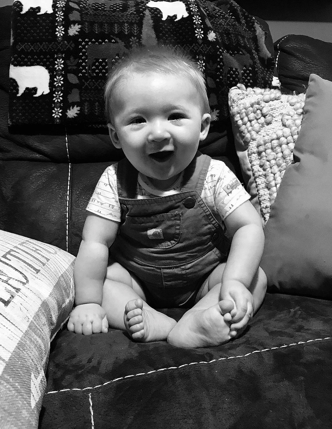 Abraham joined the competition — help win amazing prizes! baby, black, black_and_white, cheek, child, eye, face, family, monochrome, monochrome_photography, people, person, photography, sitting, skin, smile, style, toddler, white