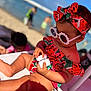 Naïla participe au concours pour gagner de l'argent avec cette photo : toddler, child, beach, sunglasses, headband, watermelon_print, summer, sunny, outdoor, sand, sea, vacation, casual, fashion, accessory, sunlight, relaxing, cute, person, playing