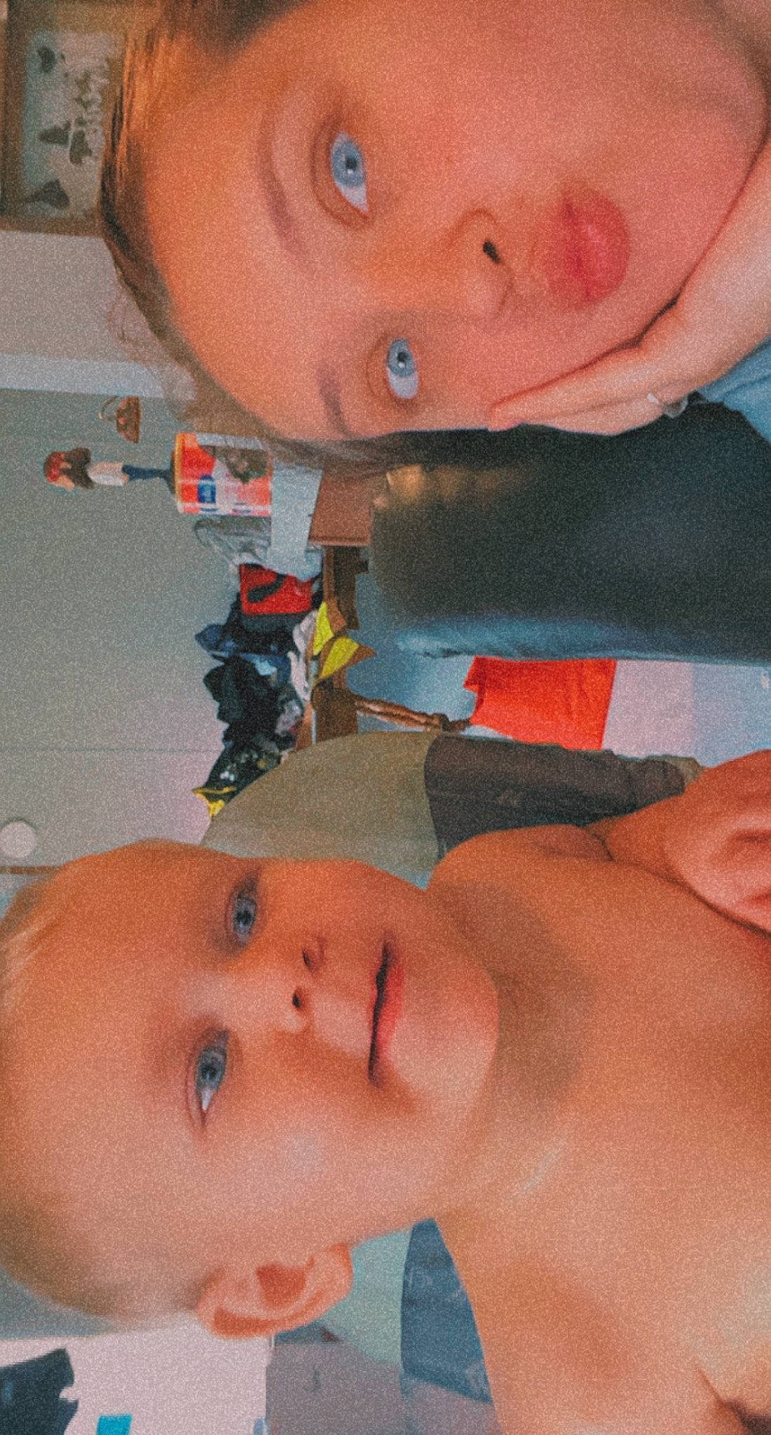 Brody is registered to the contest to win money with this photo: bathing, blue, cheek, chest, chin, eyebrow, finger, forehead, head, jaw, joint, mouth, muscle, neck, nose, organ, paint, person, skin, toddler