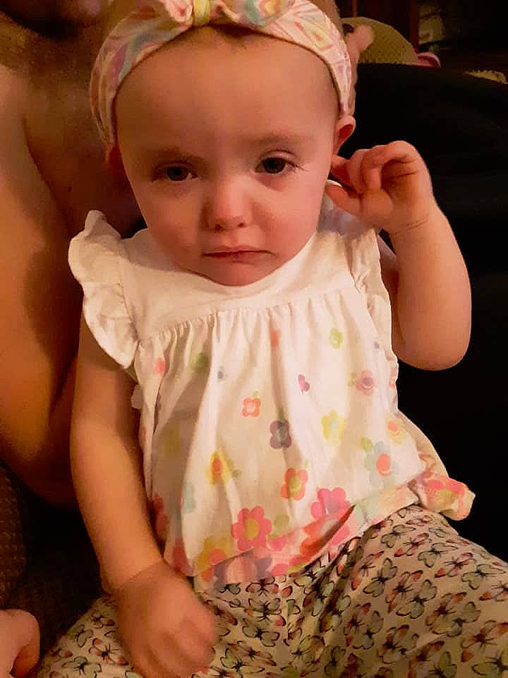 Judy joined the competition — help win amazing prizes! baby, baby_products, baby_toddler_clothing, cheek, child, dress, ear, eye, face, hair_accessory, head, headgear, iris, lip, person, pink, product, skin, toddler