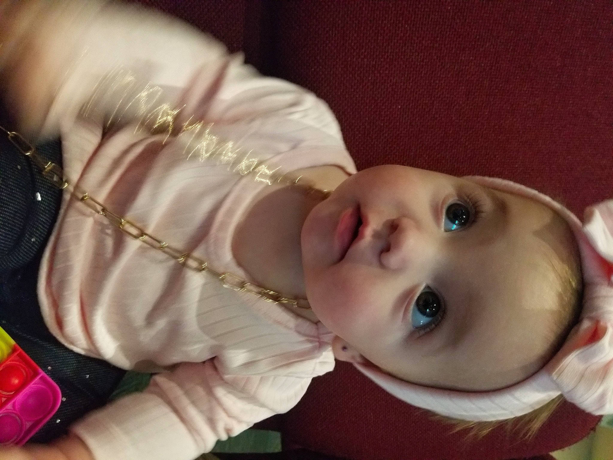 Harlee joined the competition — help win amazing prizes! baby, baby_toddler_clothing, cheek, child, eye, eyelash, fun, happy, hat, head, iris, lip, mouth, nose, person, sleeve, toddler, toy