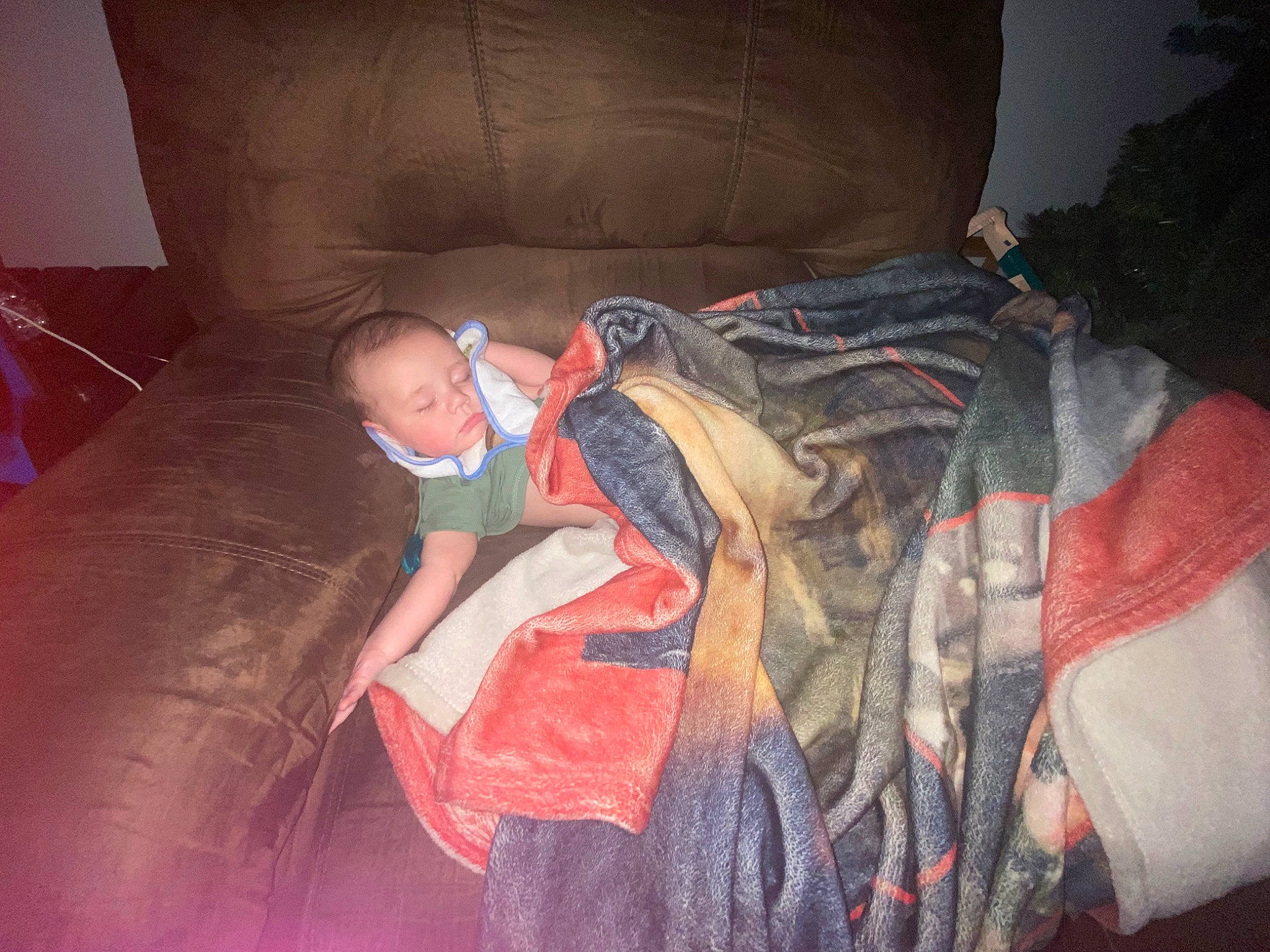 Kohen Luke is registered to the contest to win money with this photo: baby, bag, bedtime, car_seat, carmine, child, comfort, couch, flooring, fun, lap, linens, magenta, nap, pattern, person, room, sitting, tints_and_shades, toddler