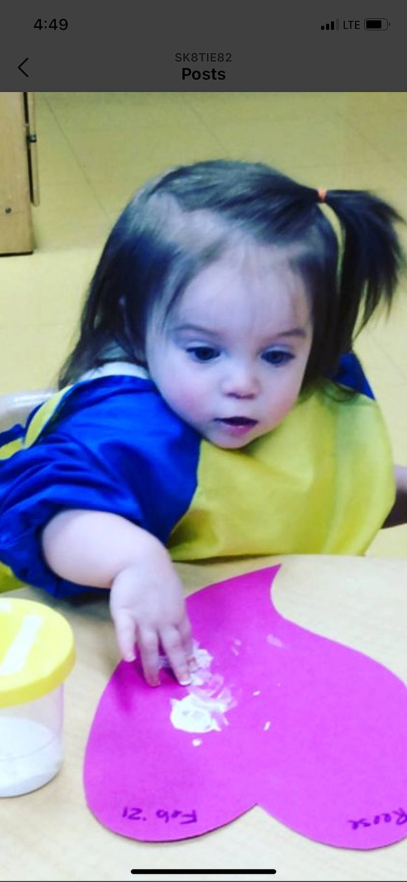 Reese joined the competition — help win amazing prizes! baby_toddler_clothing, cheek, child, eyelash, facial_expression, fun, hair, happy, head, human, iris, mammal, nose, person, play, product, purple, sitting, skin, table