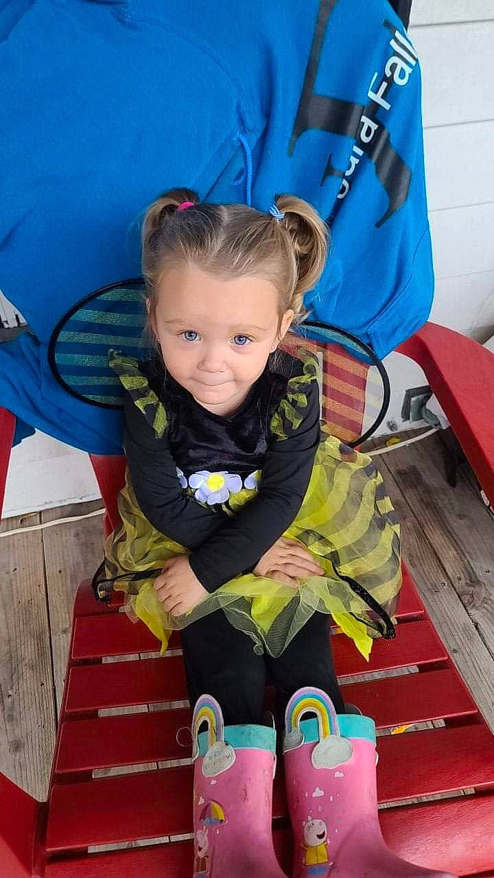 Gianna joined the competition — help win amazing prizes! baby_products, baby_toddler_clothing, blue, chair, child, electric_blue, event, fashion_accessory, fun, happy, head, leisure, lifejacket, person, personal_protective_equipment, recreation, red, sitting, smile, toddler
