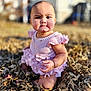 Azavia is registered to the contest to win money with this photo: autumn, baby, bokeh, child, chubby_cheeks, cute, hand, infant, knees, leaves, nature, outdoor, pink_dress, portrait, pouting, ruffles, shallow_depth_of_field, sitting, skin, sunlight