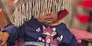 Azavia joined the competition — help win amazing prizes! baby, child, shopping_cart, hat, fringe, clothing, blue_outfit, fox_graphic, seatbelt, store, blurred_background, person, indoor, cute, infant, apparel, retail, shopping, sitting, young_child