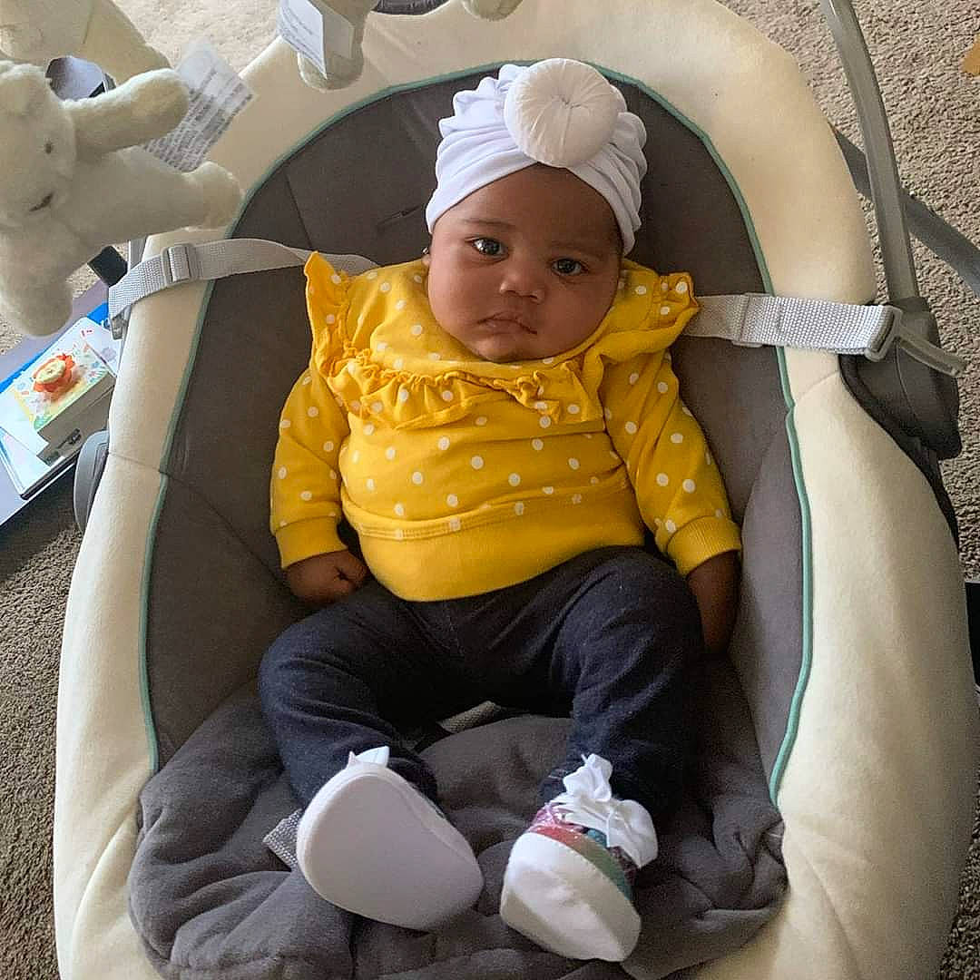 Desirée joined the competition — help win amazing prizes! baby, baby_in_car_seat, baby_products, baby_sleeping, child, comfort, headwear, person, product, toddler, yellow
